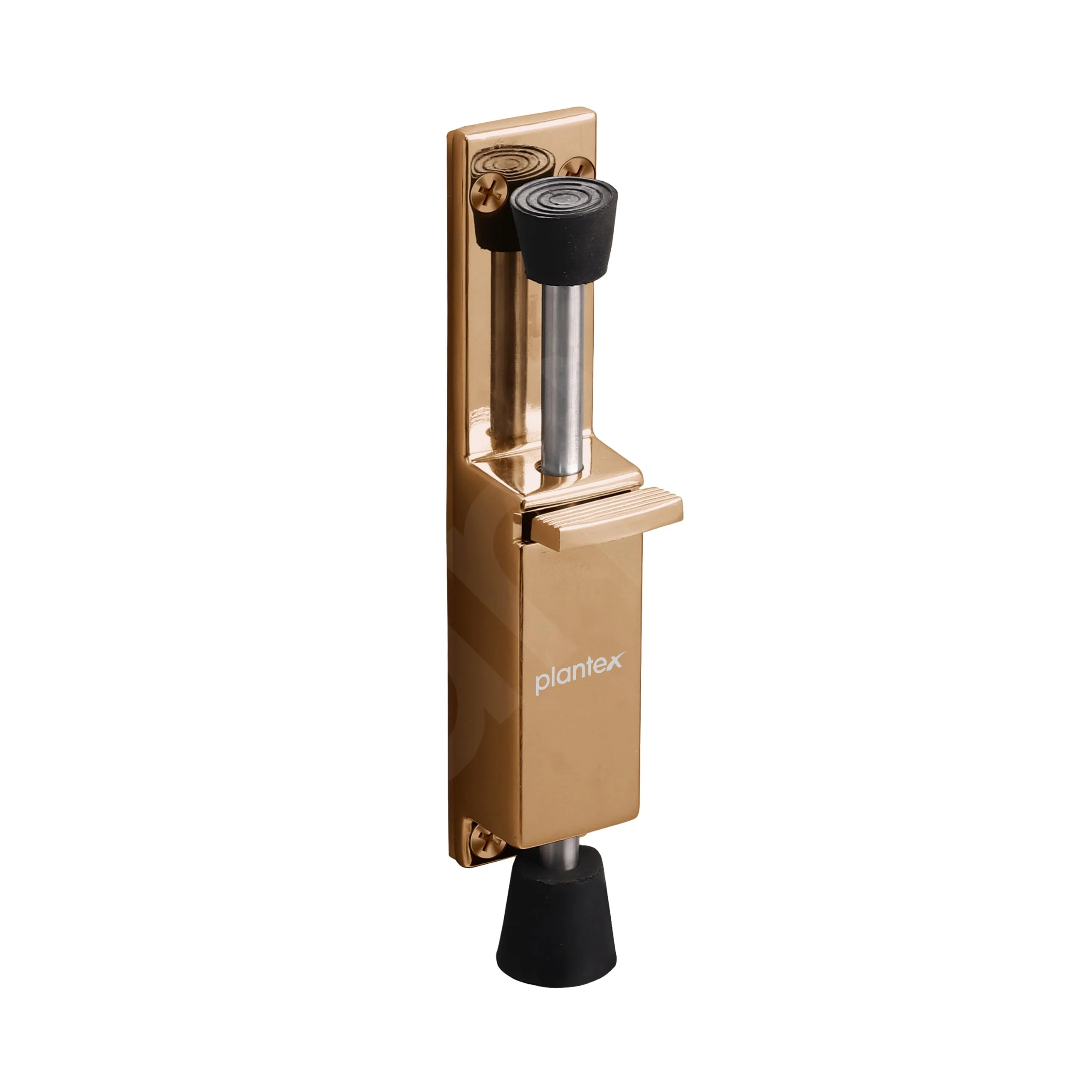 Plantex Kickdown Door Stopper Spring Loaded Telescopic Step On/Off Door Stopper Rubber, Adjustable Heavy Duty Door Locks Holder Stop/Release by Foot - Pack of 1 (Rose Gold) - Image 7