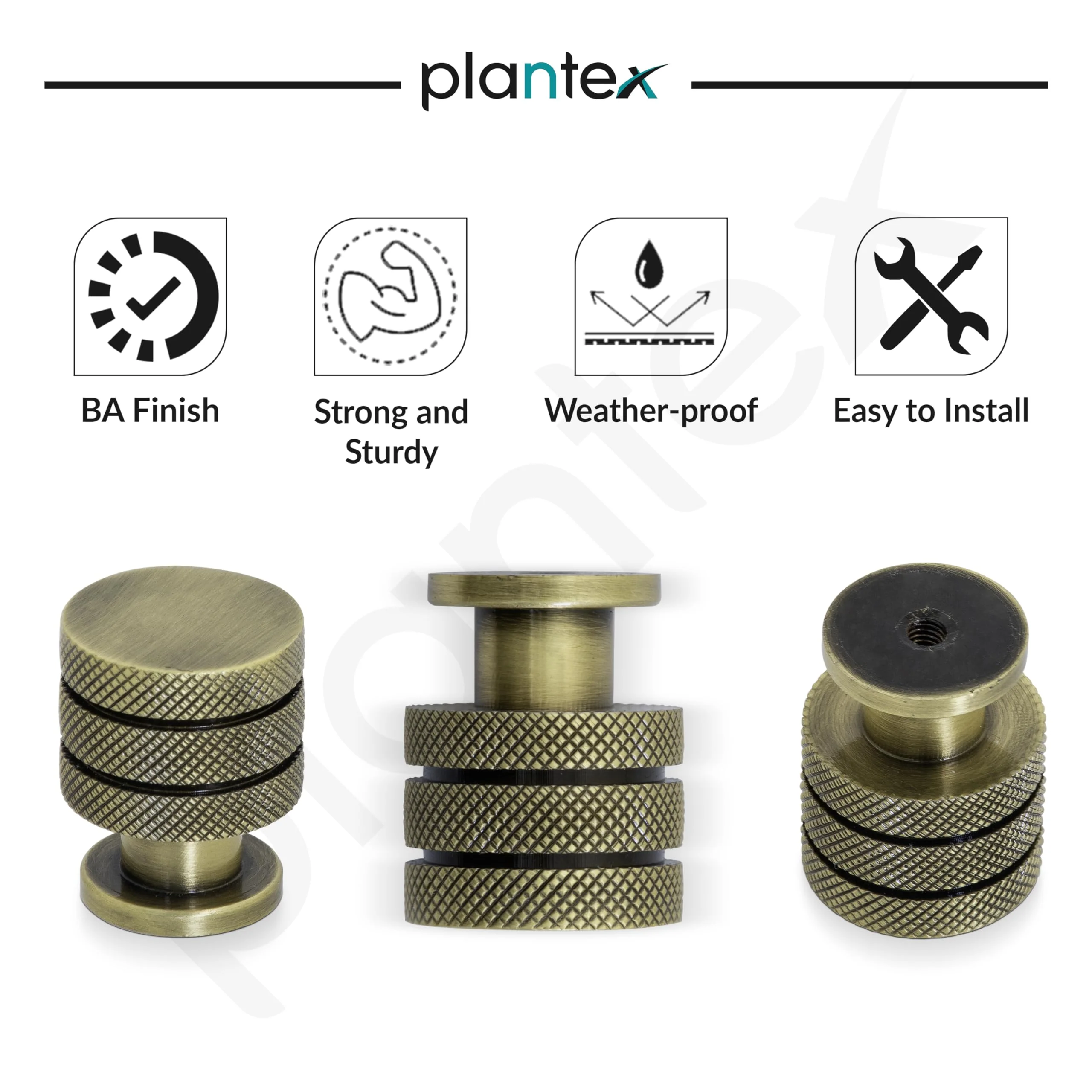 Plantex Knobs for Drawer/Drawer Knobs/Cabinet Knobs/Drawer knobs Handle/Pull-Push Knobs for Home/Office Drawers - Pack of 1 (Brass Antique) - Image 4