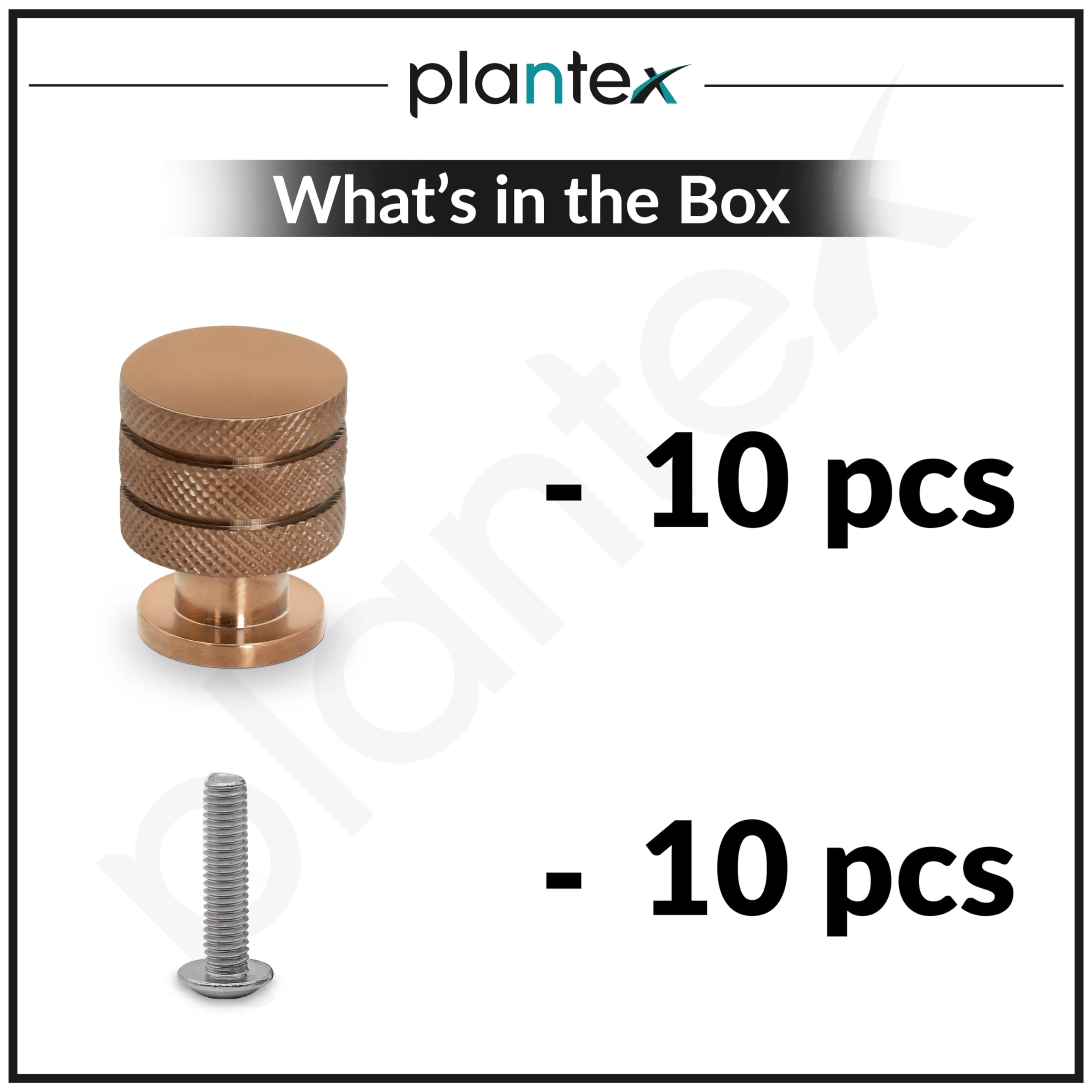 Plantex Knobs for Drawer/Drawer Knobs/Cabinet Knobs/Drawer knobs Handle/Pull-Push Knobs for Home/Office Drawers - Pack of 10 (Rose Gold) - Image 5