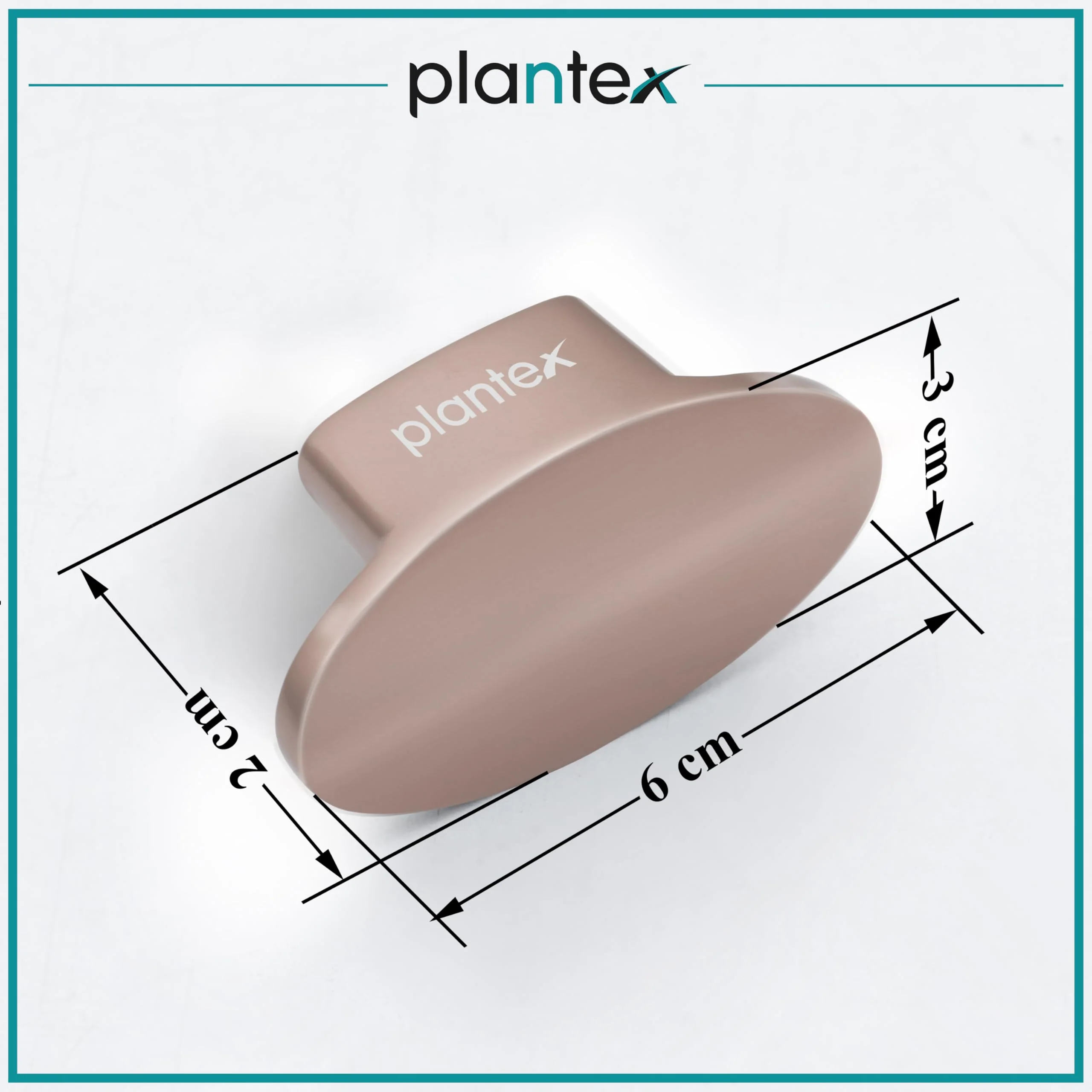 Plantex Knobs for Drawer/Small Drawer Knobs/Knobs for Cabinets/Pull-Push Knobs for Kitchen/Bedroom Drawer - Pack of 1 (Oval, Rembo) - Image 3