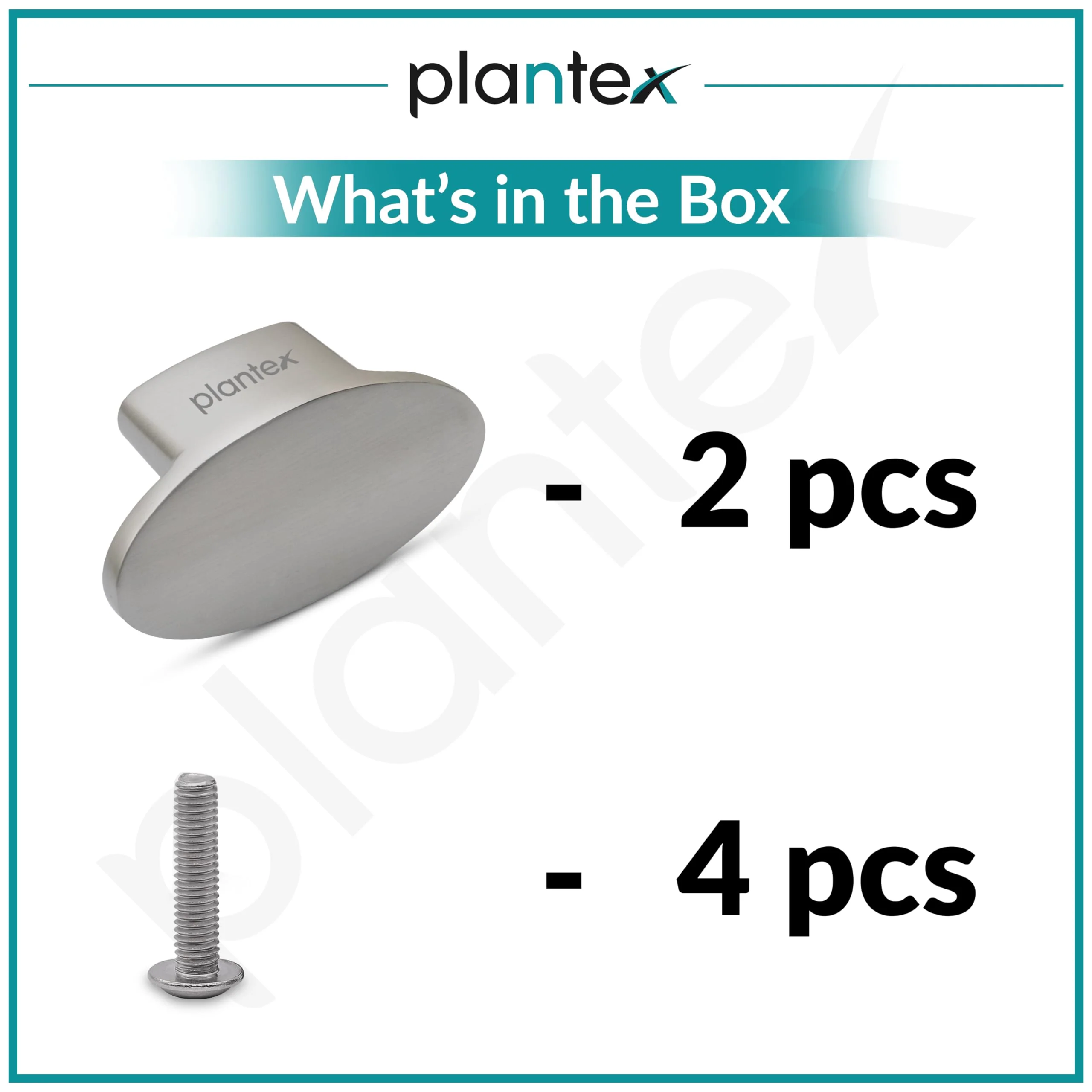 Plantex Knobs for Drawer/Small Drawer Knobs/Knobs for Cabinets/Pull-Push Knobs for Kitchen/Bedroom Drawer - Pack of 2 (Oval, Matt) - Image 6