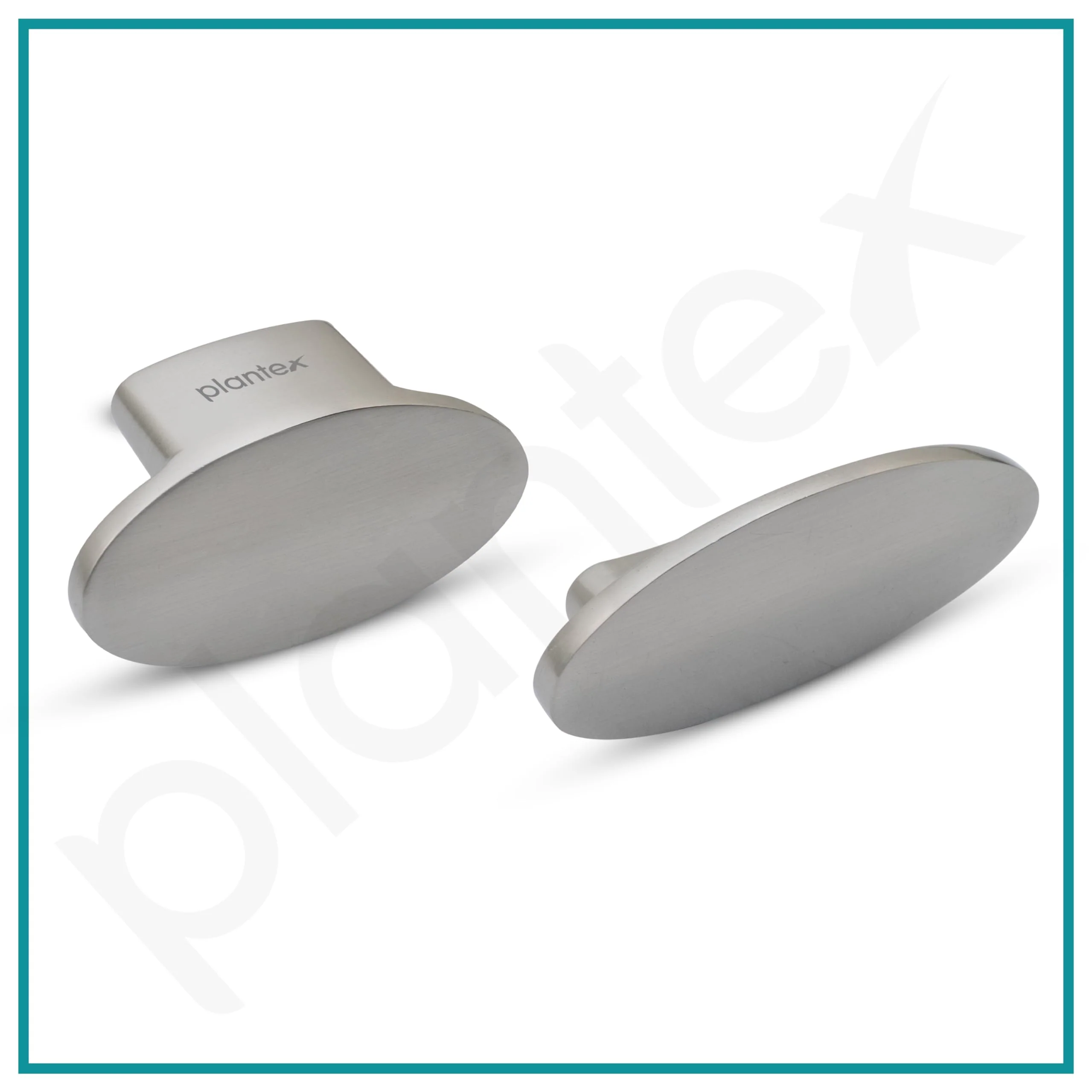 Plantex Knobs for Drawer/Small Drawer Knobs/Knobs for Cabinets/Pull-Push Knobs for Kitchen/Bedroom Drawer - Pack of 2 (Oval, Matt) - Image 7