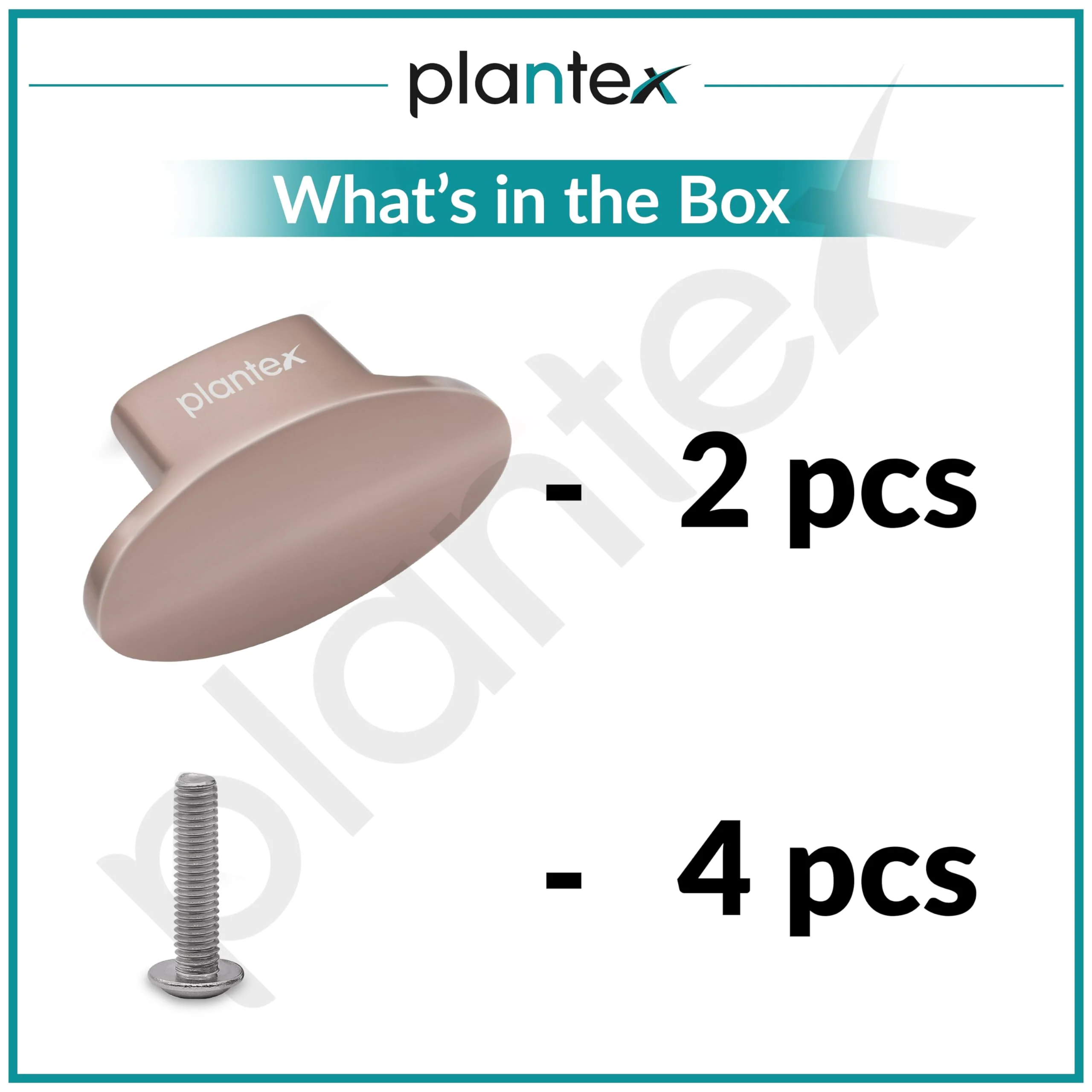 Plantex Knobs for Drawer/Small Drawer Knobs/Knobs for Cabinets/Pull-Push Knobs for Kitchen/Bedroom Drawer - Pack of 2 (Oval, Rembo) - Image 6