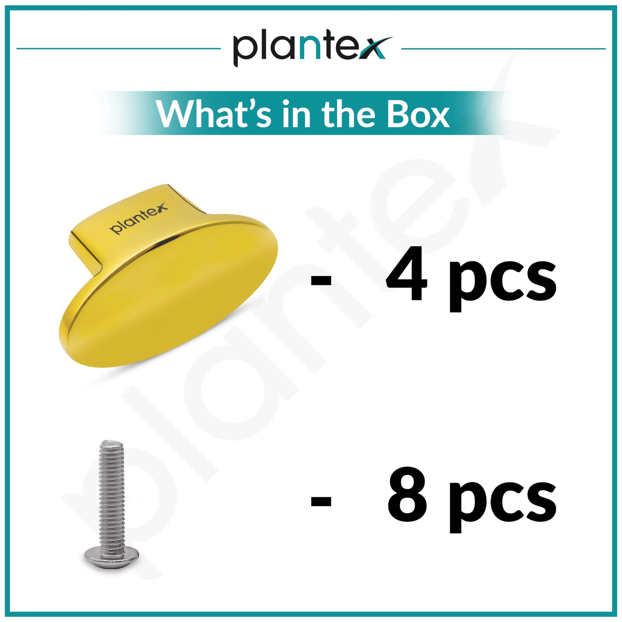 Plantex Knobs for Drawer/Small Drawer Knobs/Knobs for Cabinets/Pull-Push Knobs for Kitchen/Bedroom Drawer - Pack of 4 (Oval, Gold) - Image 5