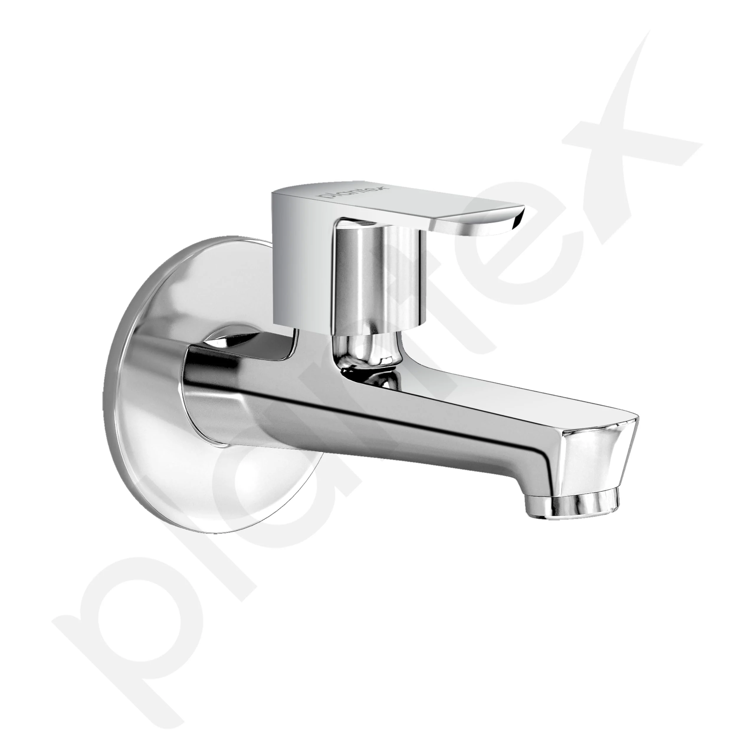 Plantex Long Body Bib Cock for Bathroom with Water Saving Aerator/Wall Mount Bib Tap with Wall Flange and Teflon Tape for Bathroom(Kromo-Chrome) - Image 6