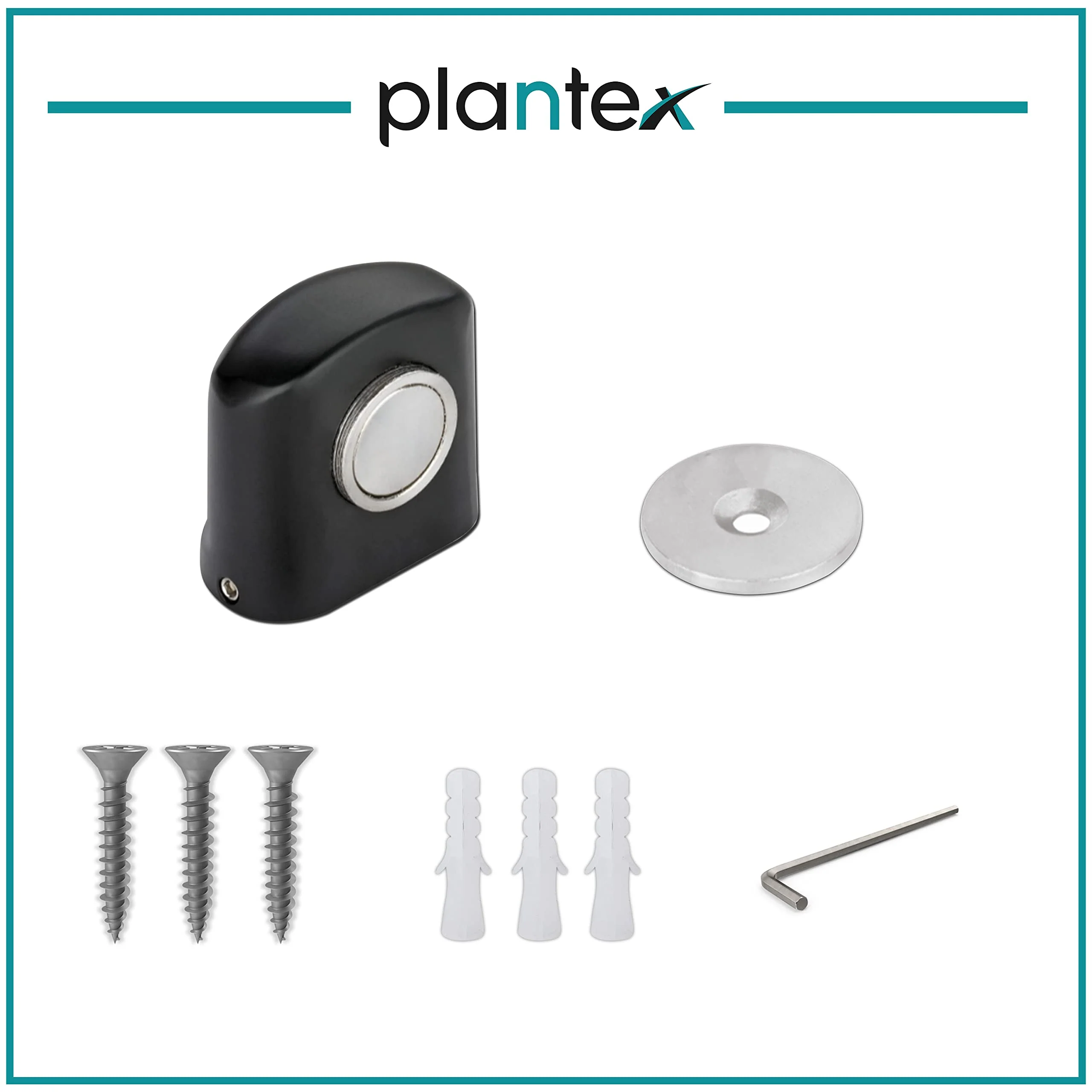 Plantex Magnet Door Stopper/Gate Stopper for Main Door/Door Magnet Stopper for Bathroom/Office/Hotel - (193-Black) - Image 5