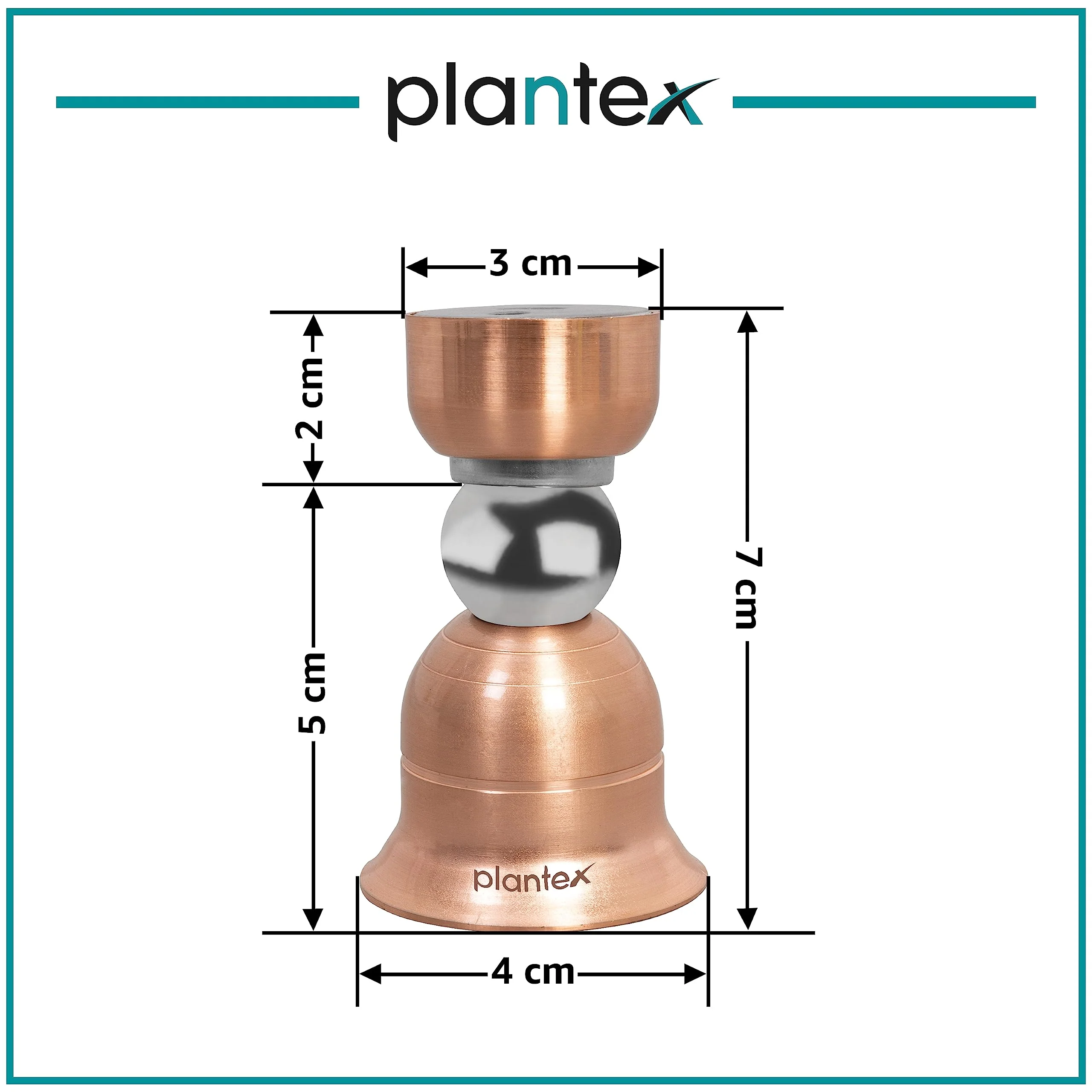 Plantex Magnetic Door Stopper for Home/Door Stopper Magnet/Gate Stopper for Main Door/Door Stopper for Home Magnetic (Rose Gold Finish) - Image 3