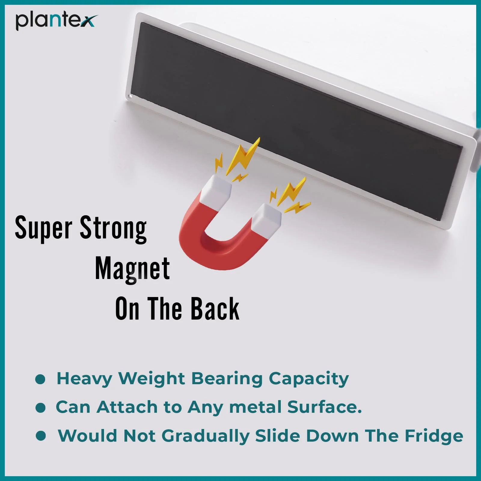 Plantex Magnetic Tissue Paper Holder for Kitchen and Bathroom - Tissue Box Stand for Kitchen Accessories (White) - Image 4