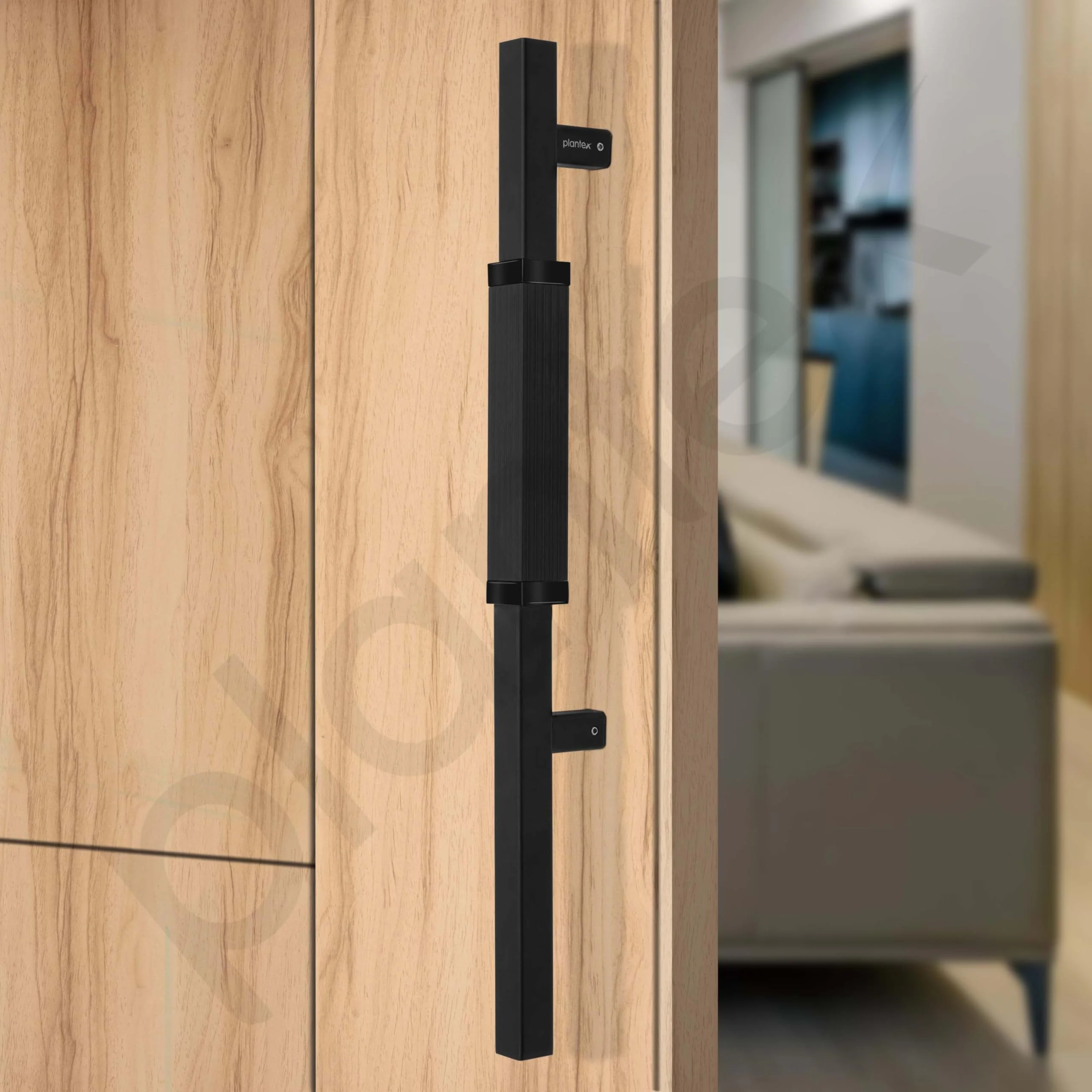 Plantex 20.5 Inch Main Door Handle/Aluminium Door Handle/Pull-Push Door Handle/Door Accessories (Pack of 1, Black) - Image 5