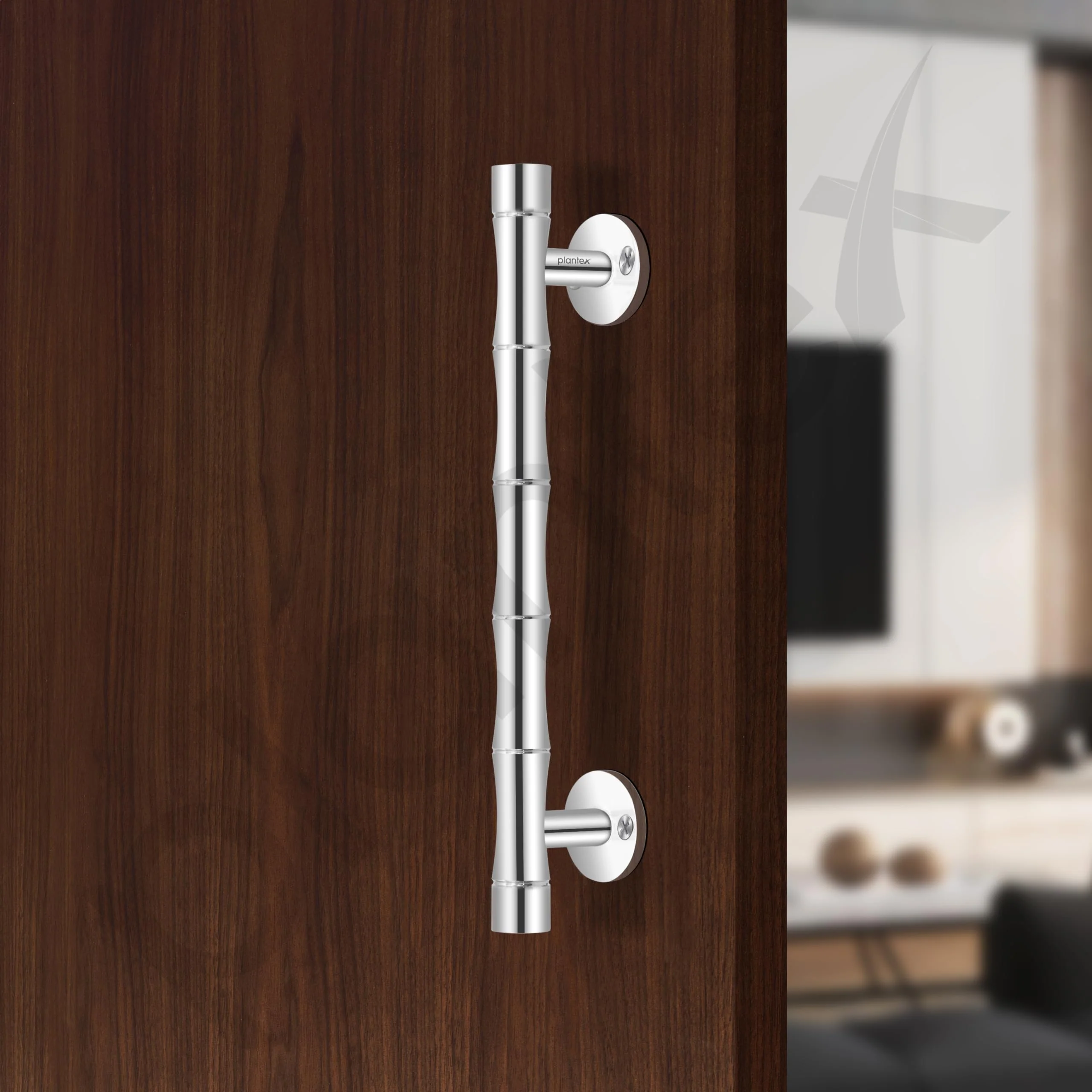 Plantex Main Door Handle/Pooja Door Handle/8 Inch Pull-Push Handle for Main Door/3 Years Warranty Pack of 2 (S-140,Chrome) - Image 6