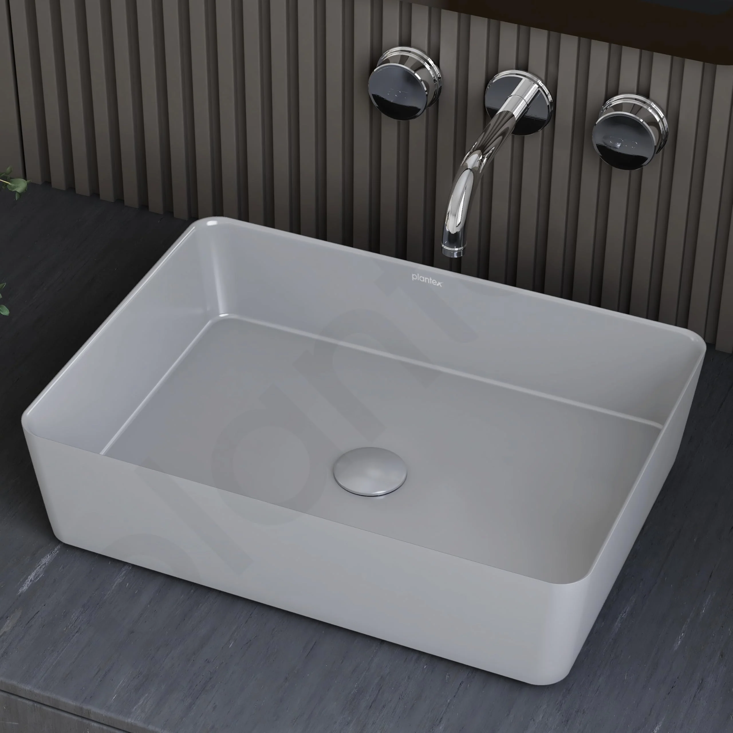 Plantex Melamine Wash Basin/Basin for Bathroom/Tabletop Wash Basin/Restaurants/Office (Grey, 18 x 13 x 4.5 Inch) - Image 7