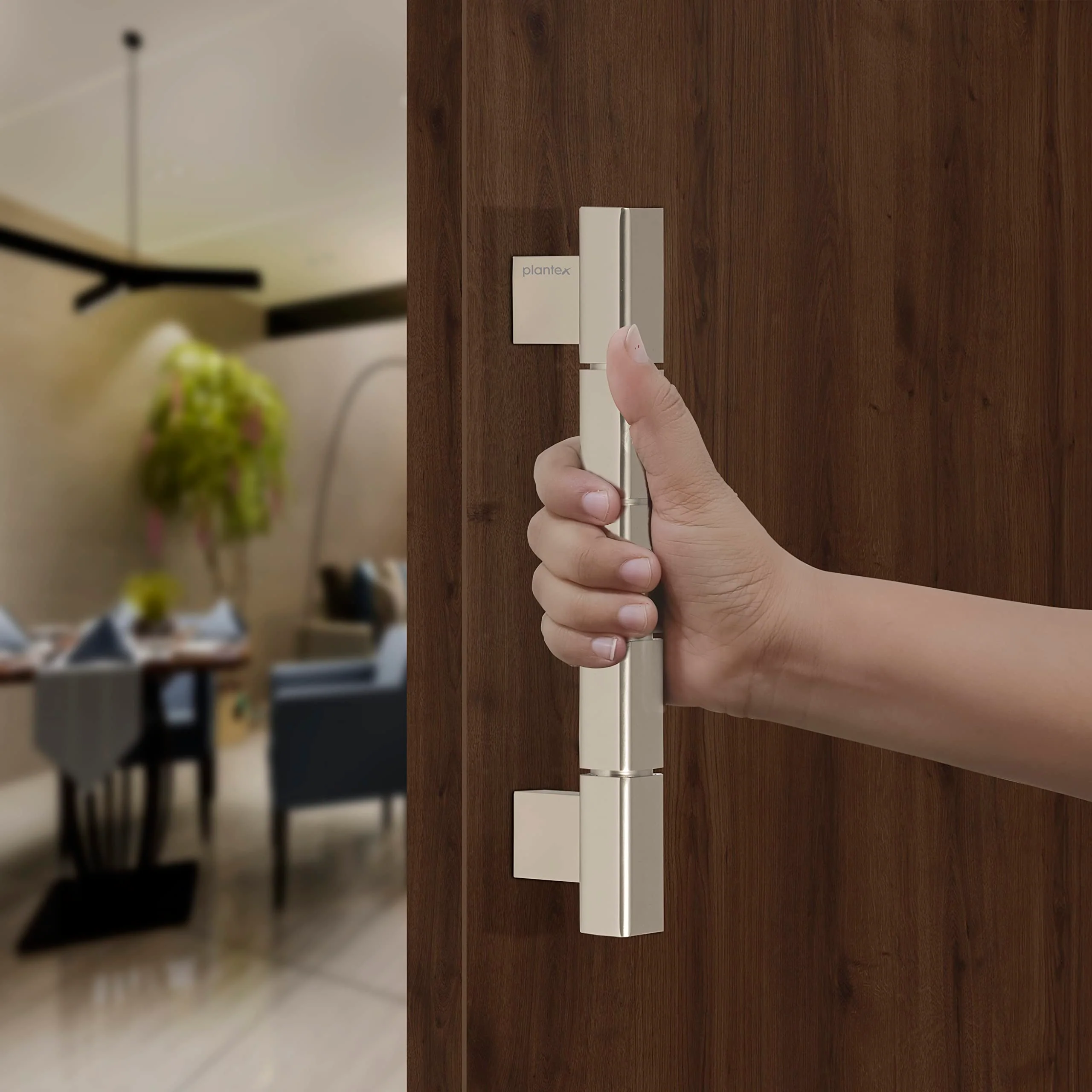 Plantex Mighty Aluminium 11 Inch Main Door Handle/Pull-Push Handle for Glass Door/3 Years Warranty (Satin Finish, Pack of 1) - Image 4