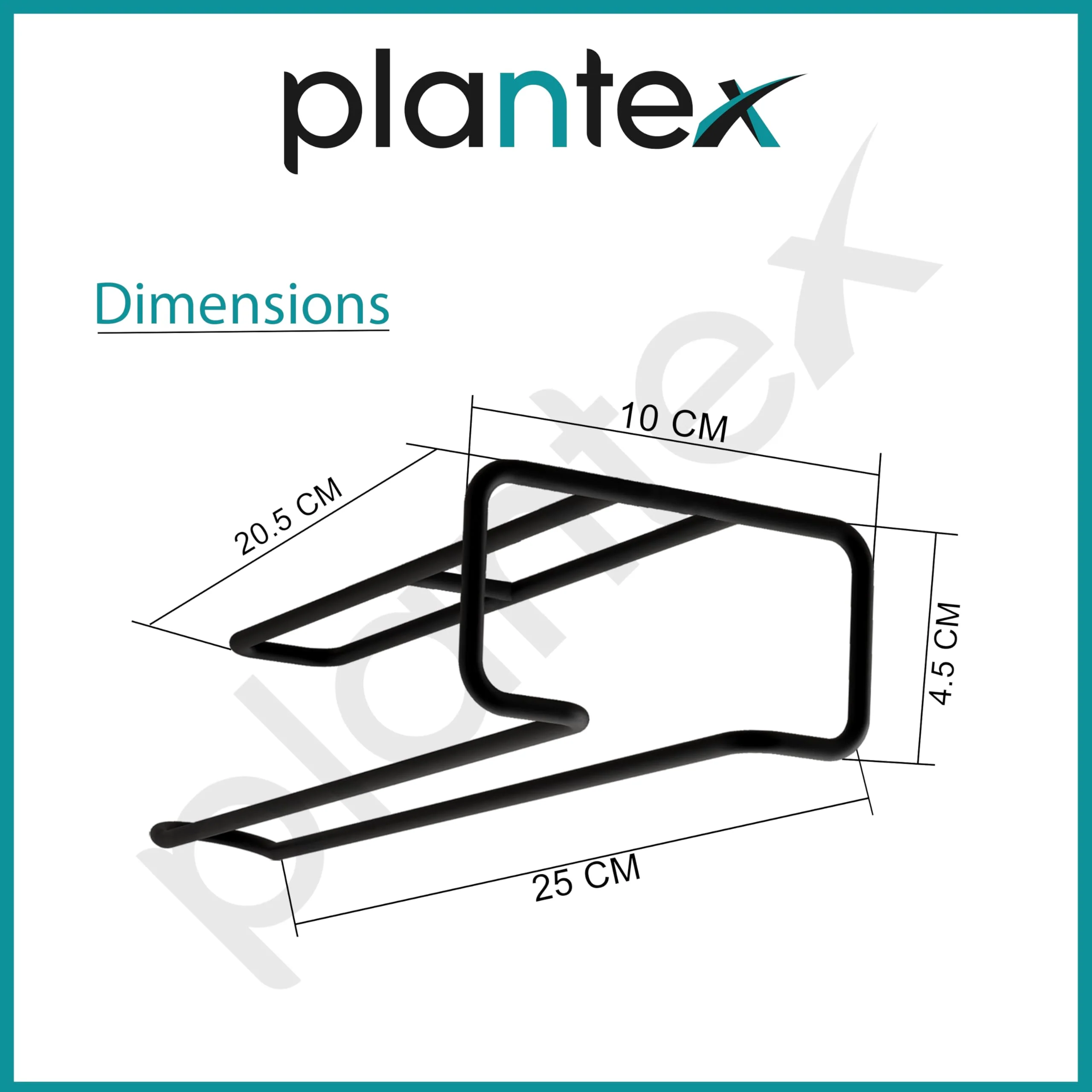Plantex Multi-Functional Self Adhesive Toilet Paper Roll Holder/Toilet Roll Holder for Bathroom Accessories - Pack of 2 (Black-Wall Mount) - Image 3