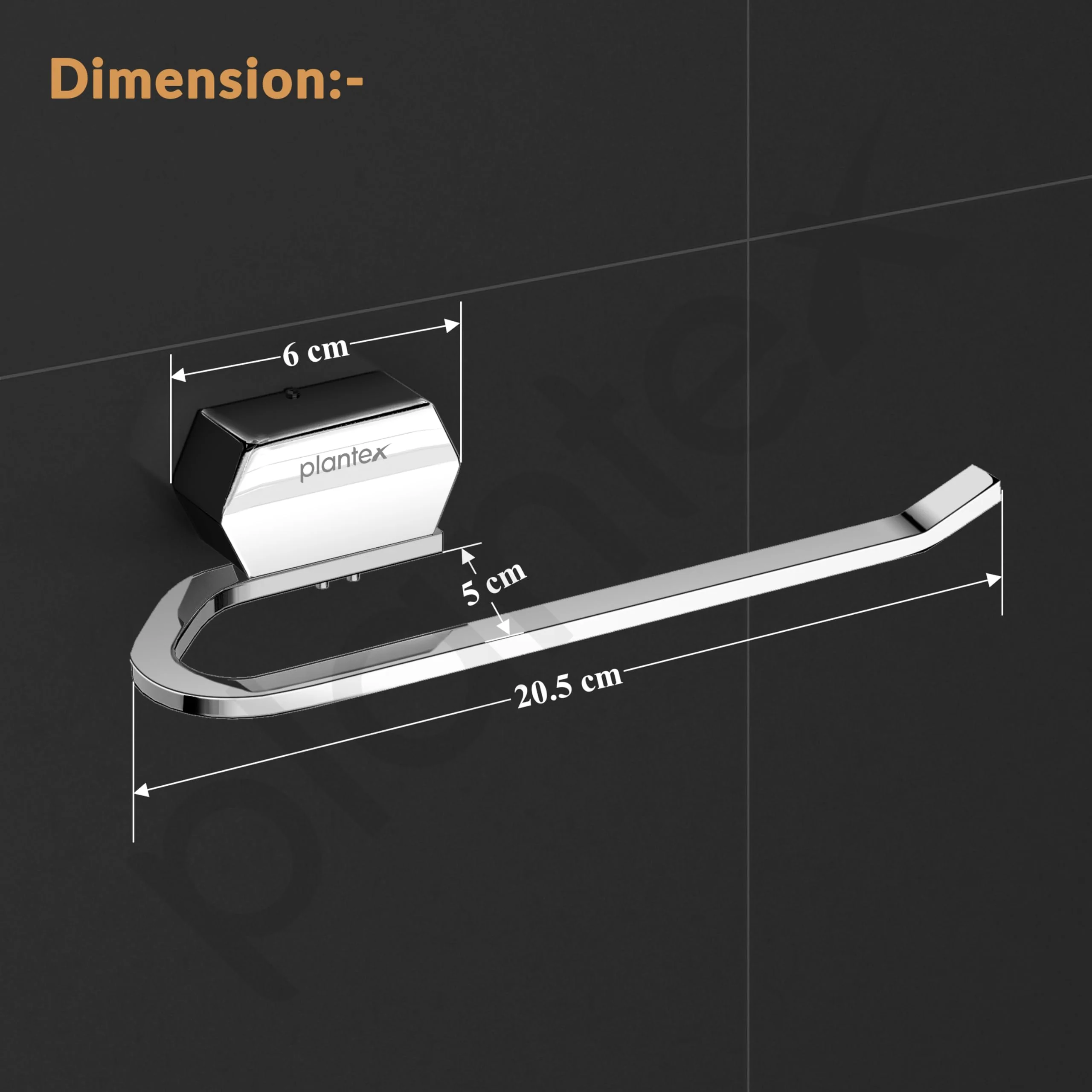 Plantex Napkin Ring for Bathroom/304 Grade Stainless Steel Towel Ring/Towel Holder/Towel Hanger/Bathroom Accessories - Pack of 1 (Delta - 2803, Chrome) - Image 2