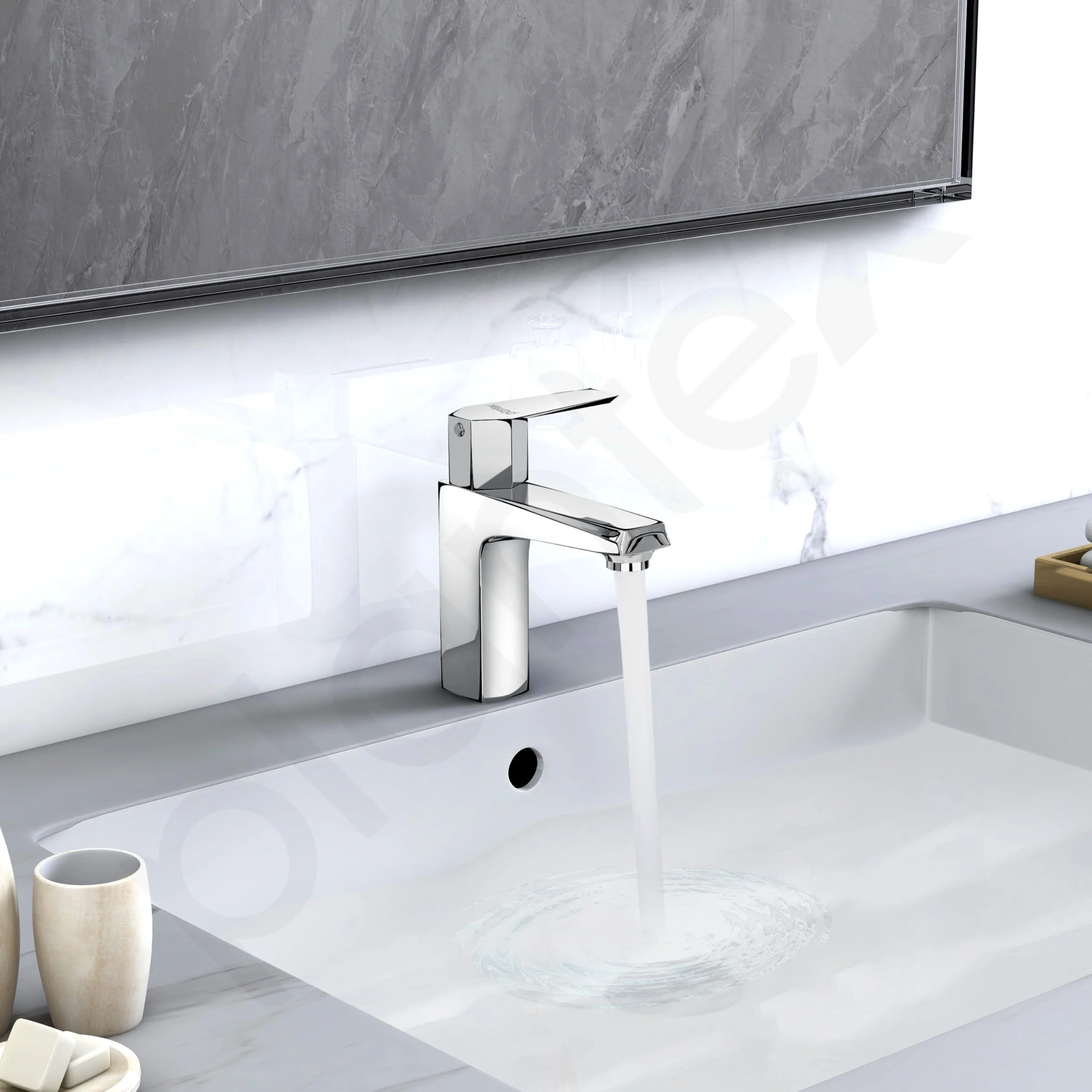 Plantex Pillar Tap for Wash Basin with Teflon Tape/Tap for Wash Basin/Water Tap-Chrome (Celesiya-1243) - Image 2