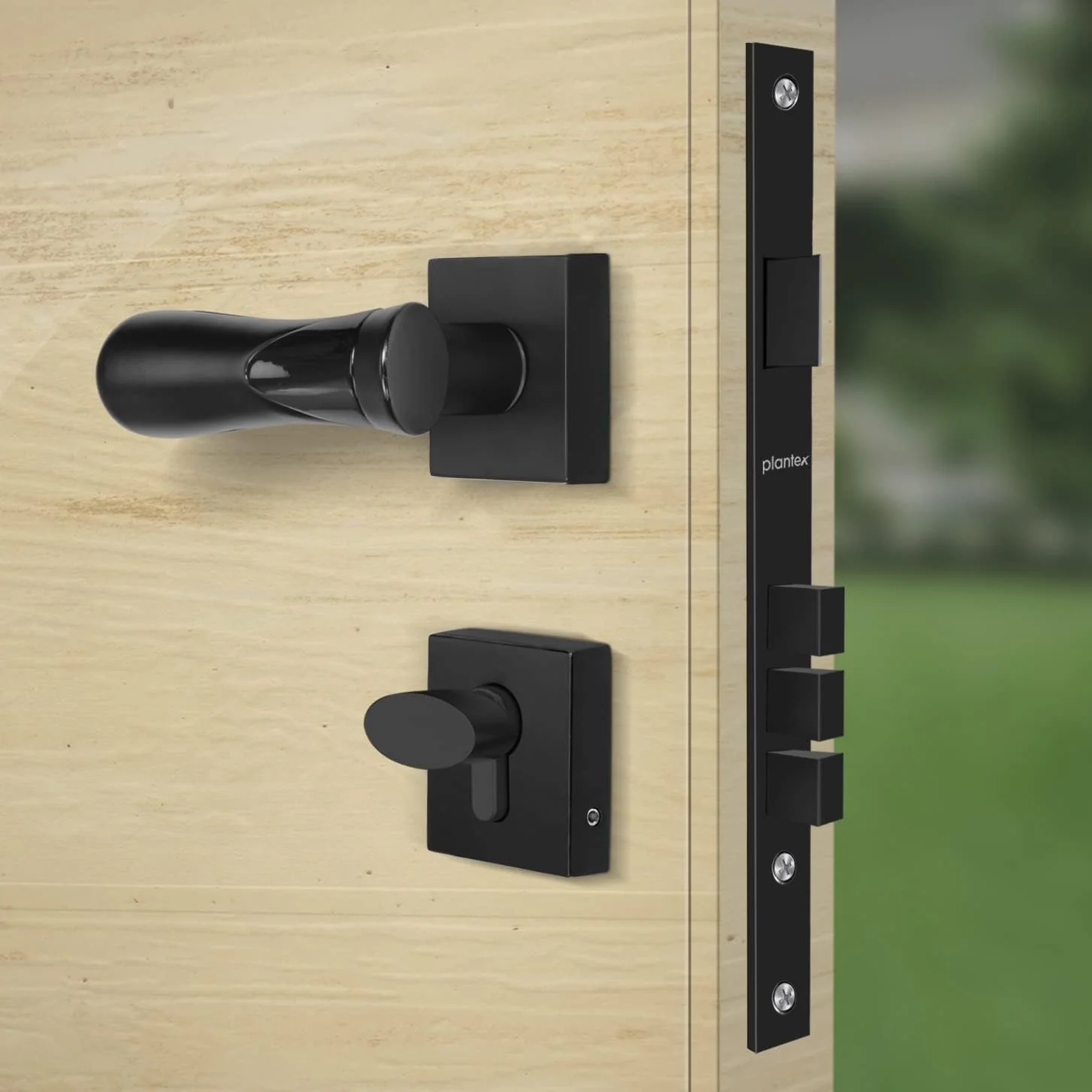 Plantex Premium Door Lock with 3 Years of Warranty/Main Door Lock for Home/Mortise Lock for Door - Main Door Lock Set (593 - Black) - Image 7