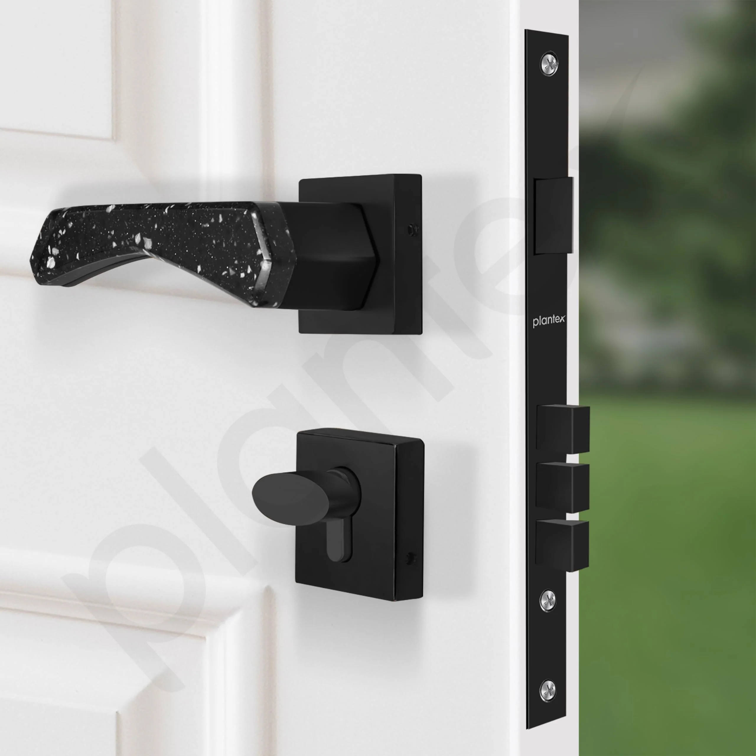 Plantex Premium Main Door Lock With 3 Years Warranty - Mortise Lock Set for Home (594 - Black) - Image 4