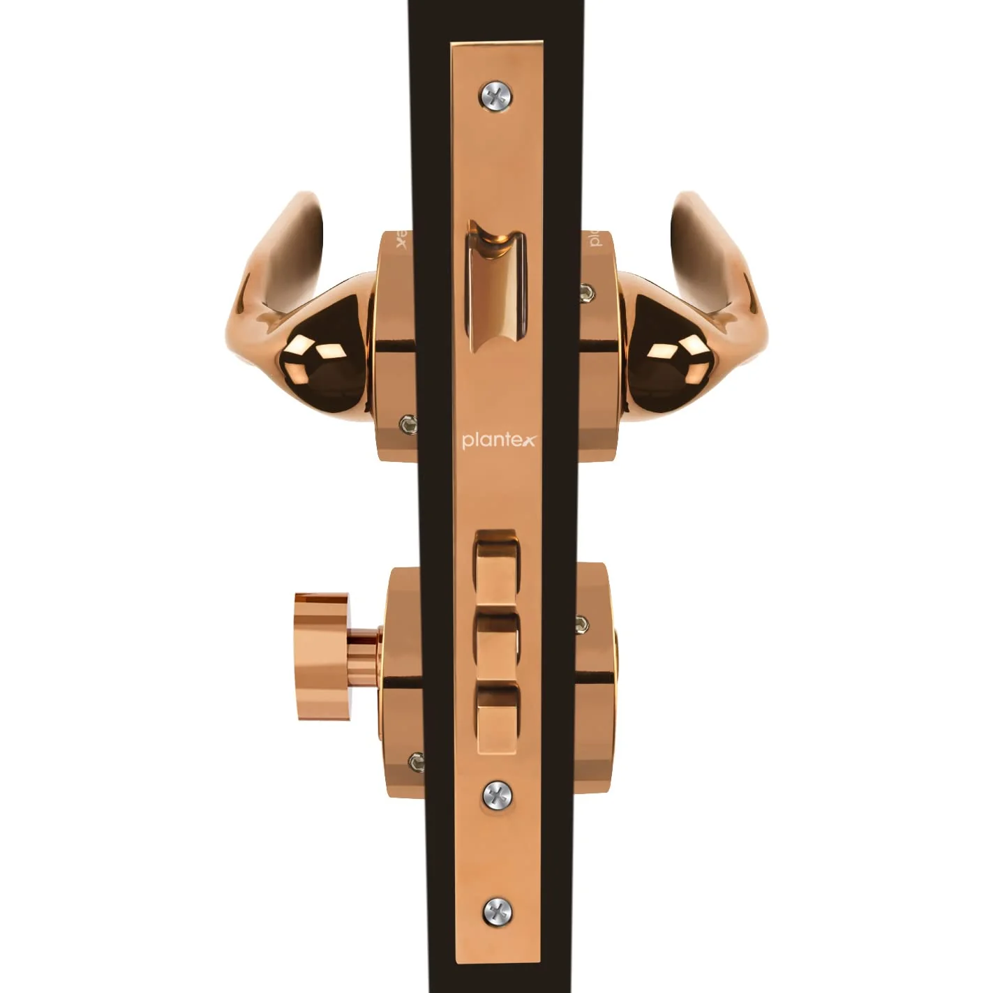 Plantex Premium Door Lock with 3 Years of Warranty/Main Door Locks for Home/Mortise Lock Set for Home (7106 - PVD Choco) - Image 5
