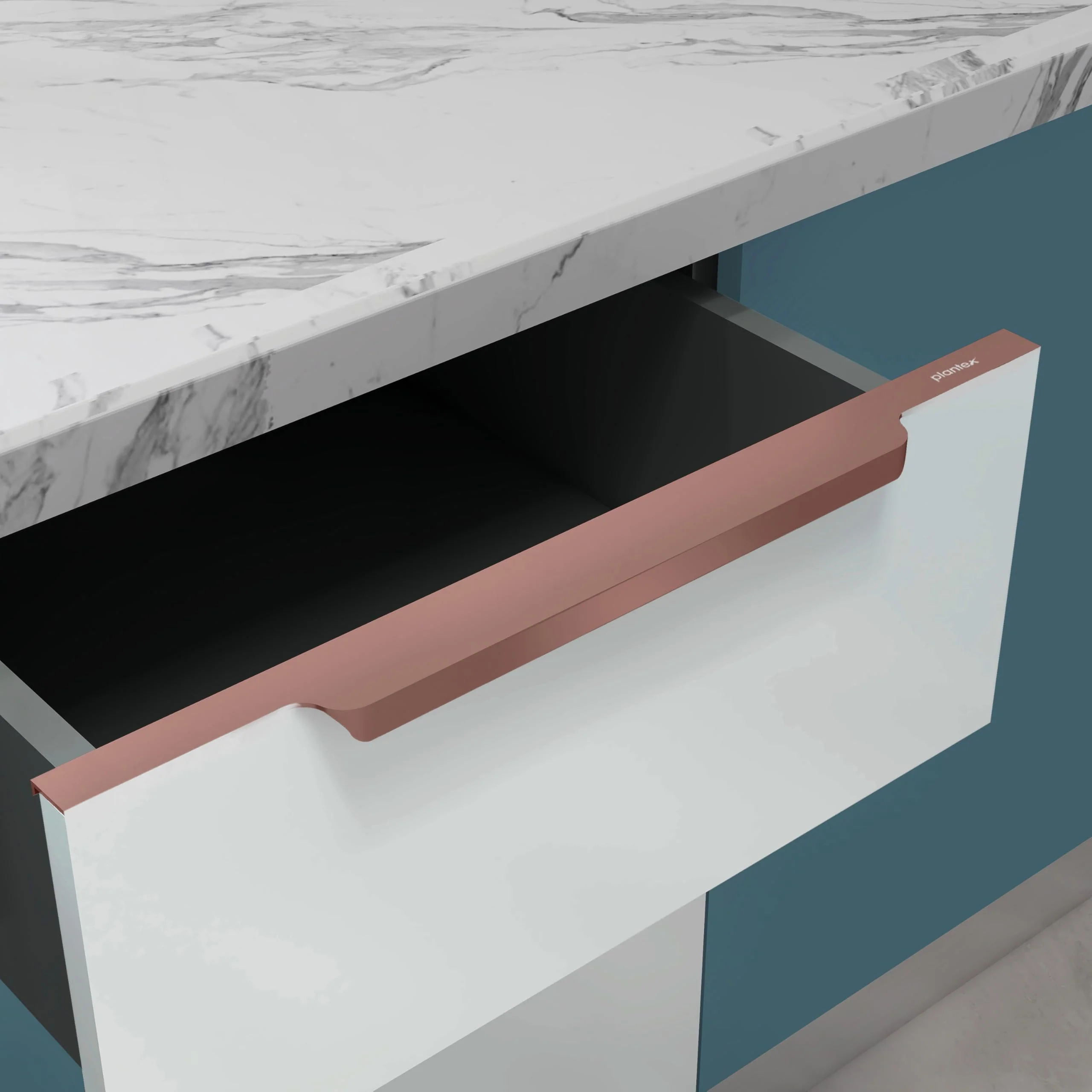Plantex Profile Handle for Kitchen Cabinet/18 Inch Alluminium Drawer Profile Handle/Wardrobe Pull Handle for Home/Office/Hotel - Pack of 2 (Rose Gold) - Image 2