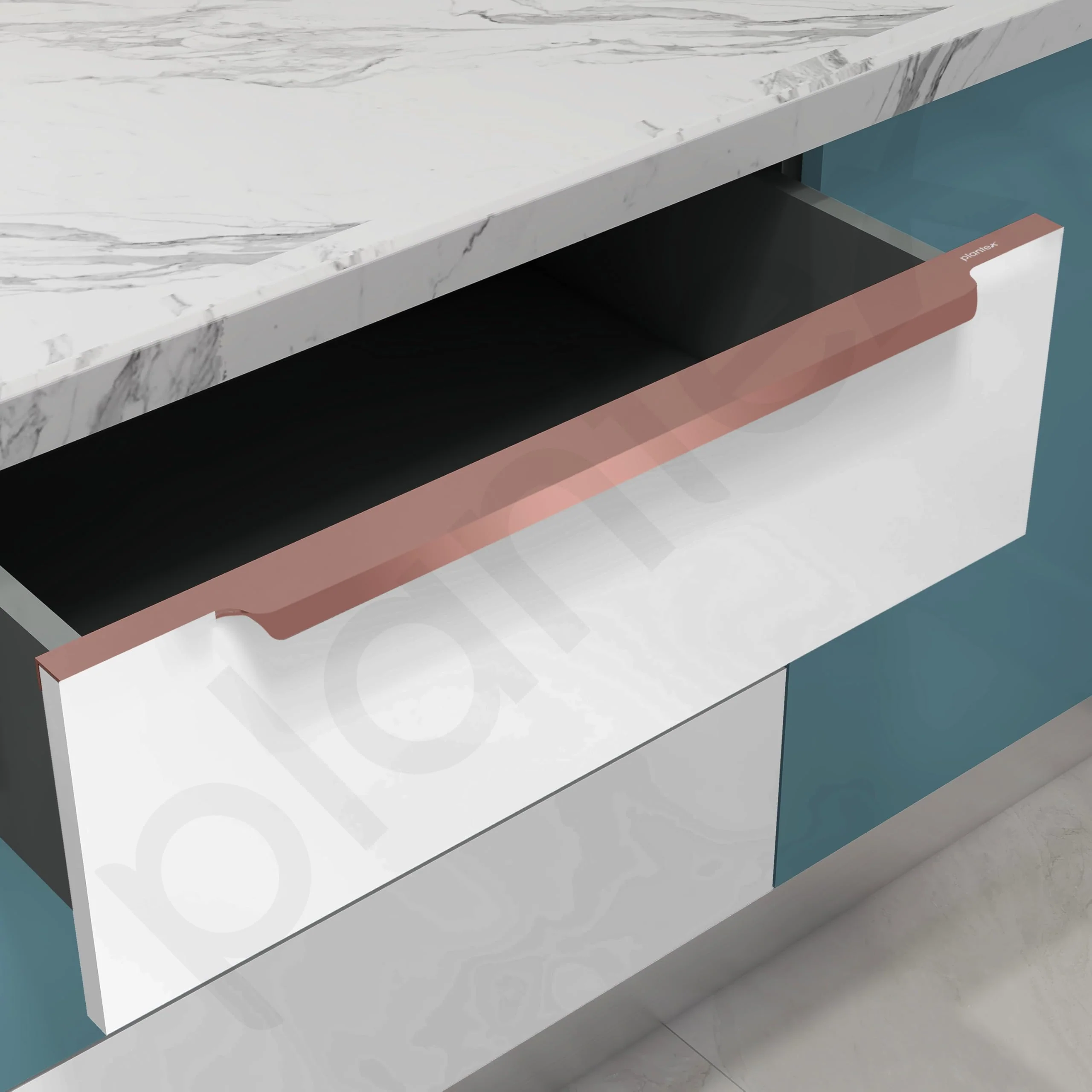 Plantex Profile Handle for Kitchen Cabinet/28 Inch Alluminium Drawer Profile Handle/Wardrobe Pull Handle for Home/Office/Hotel - Pack of 2 (Rose Gold) - Image 2