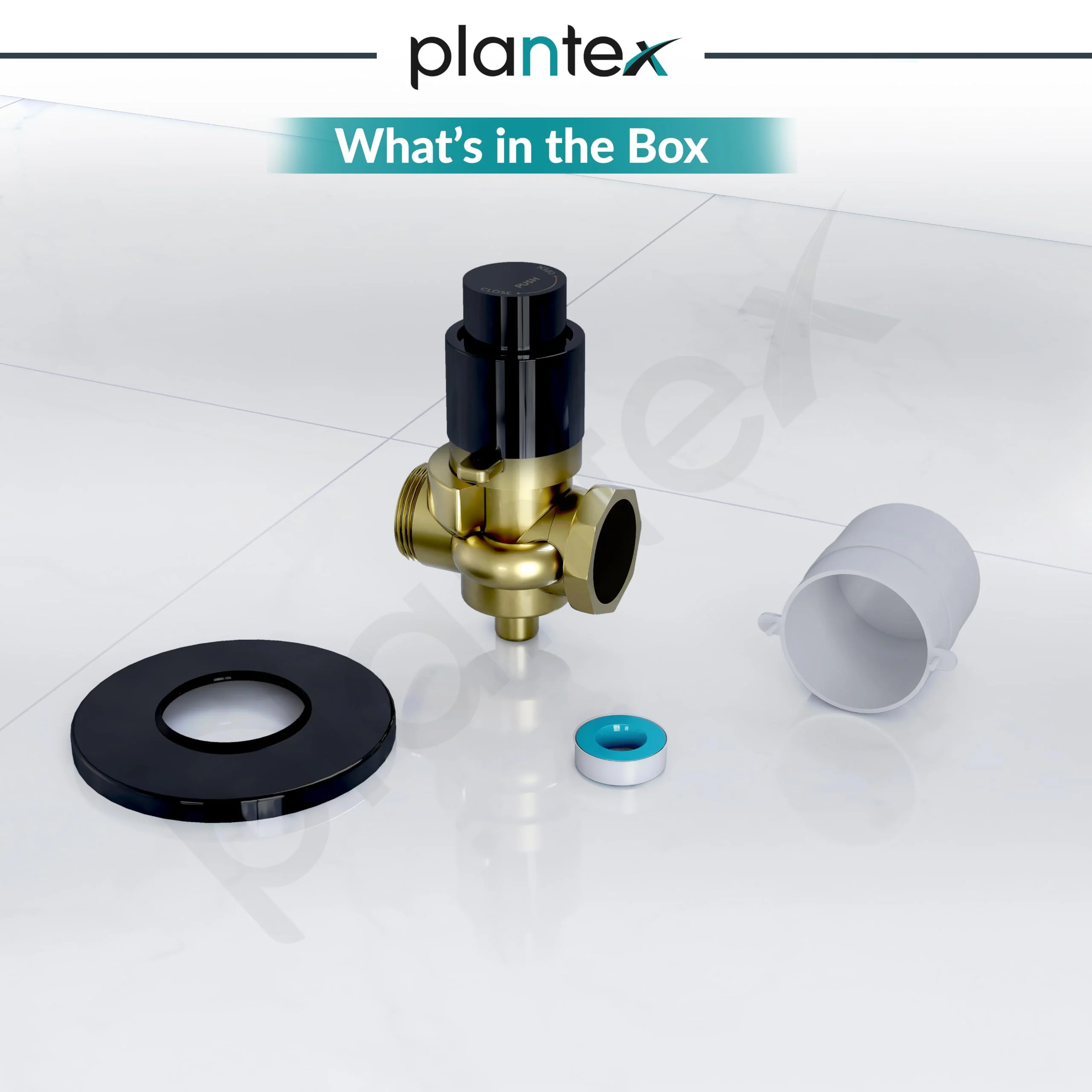 Plantex Pure Brass 40mm Thread Diameter Metropole Flush Valve for Toilet/Toilet Flush/Flush Valve for Urinal Commercial and Residential Use -(ALD-1302-Black) - Image 5