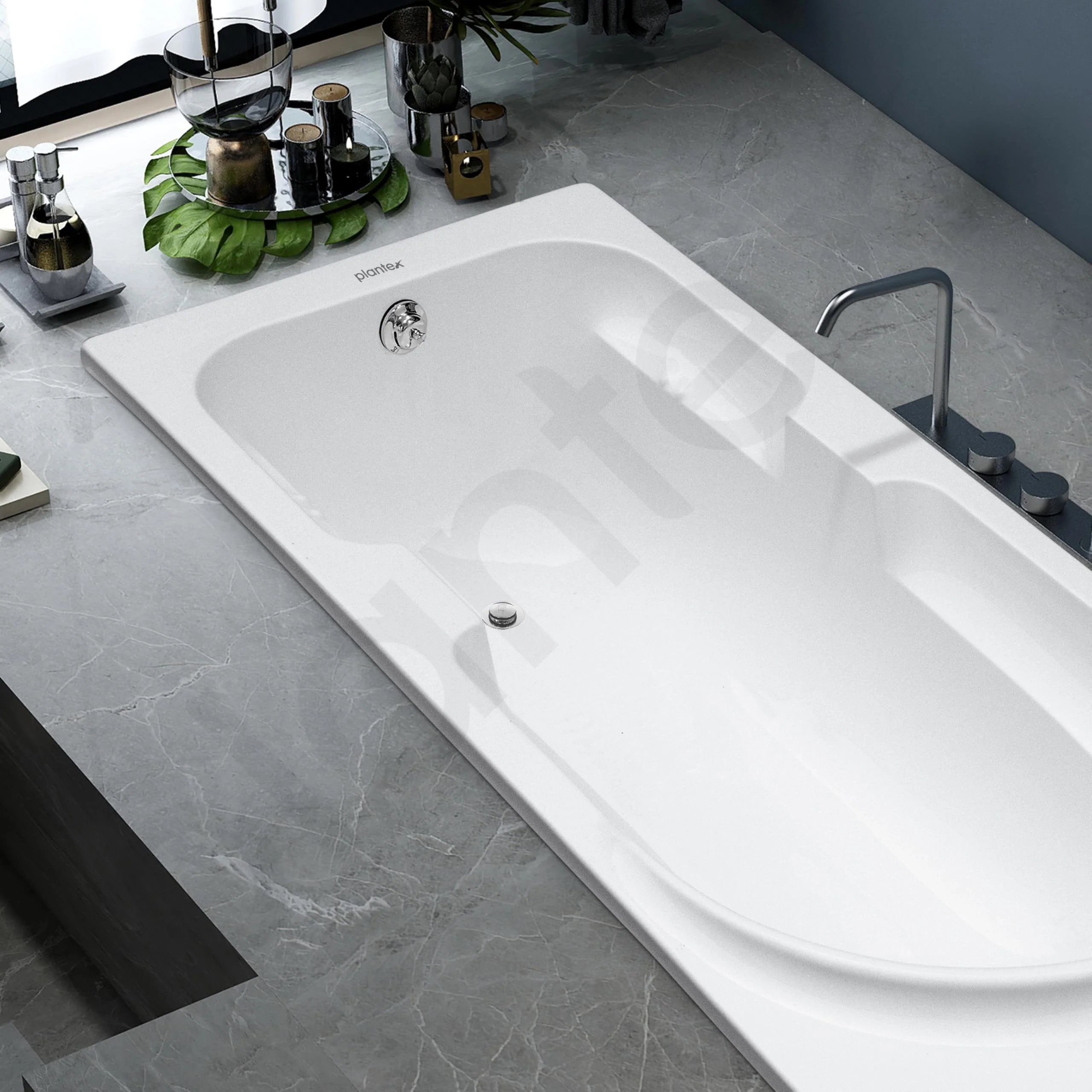 Plantex Pure Brass Bathtub Overflow with Chain Plug and Waste Coupling/Overflow Set/Durable and Stylish Design for Efficient Drainage and Easy Installation - (Chrome) - Image 7