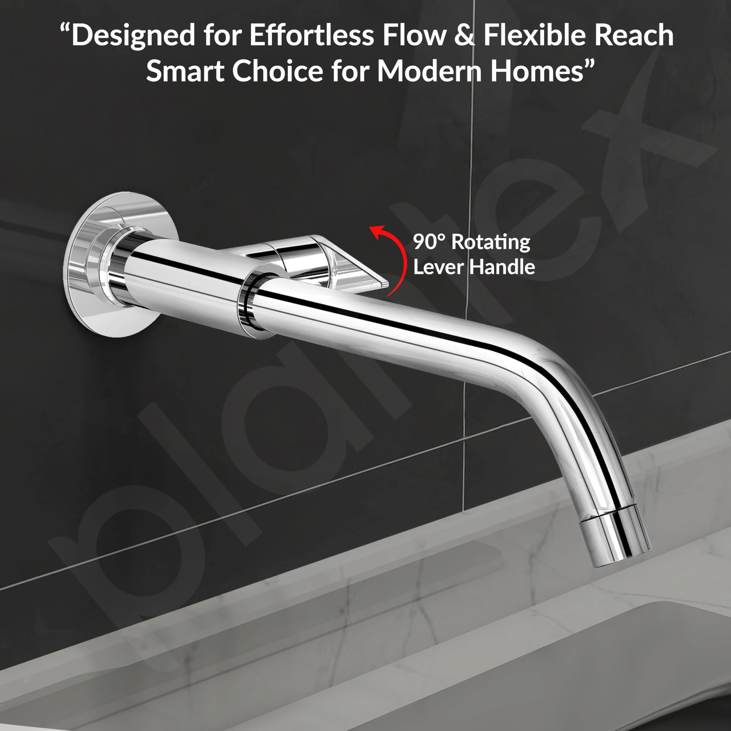 Plantex Pure Brass Sink Tap for Kitchen with 12 inches Long Spout/Kitchen Sink Tap with Water Saving Nozzle - 7 Year Warranty (PAC-1811-Chrome) - Image 6