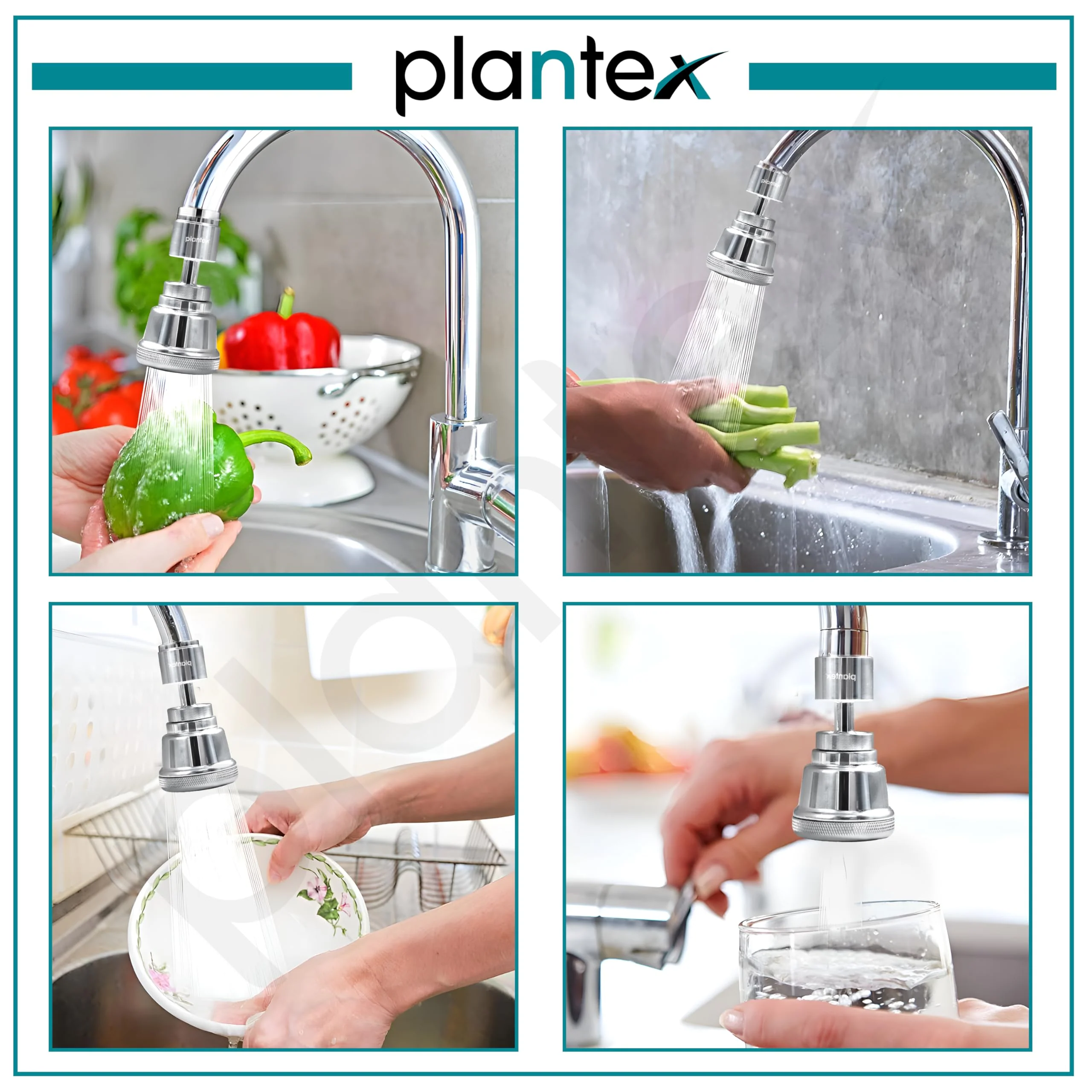 Plantex Pure Brass Tap Extension for Kitchen Sink/3 Anti-Splash Modes/Upto 80% Water Saving/Kitchen Tap Extender/Fits F22 and M24 mm Tap (XL-3012-Chrome) - Image 6