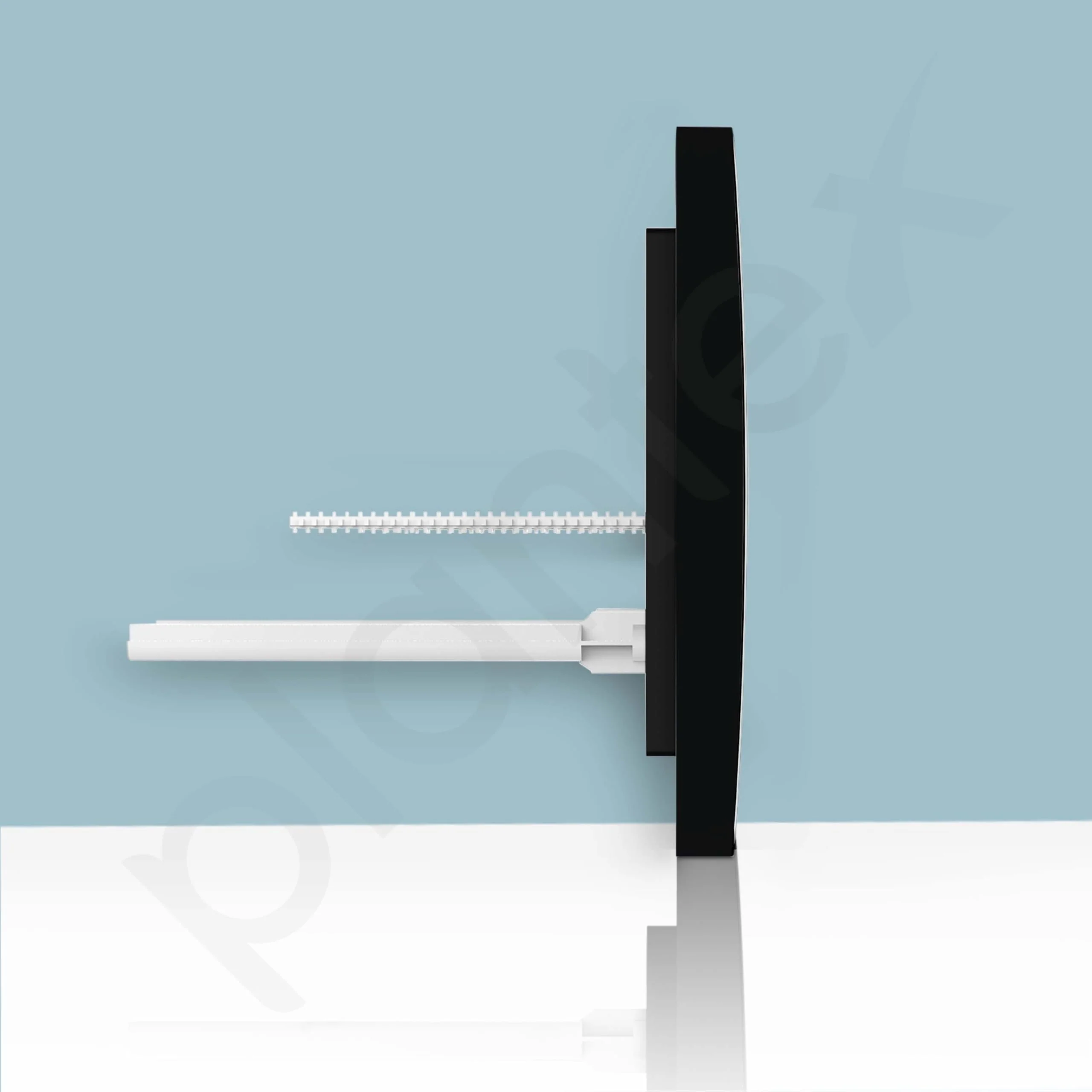 Plantex Flush -Plate/Push Plate for Toilet/Mechanical Dual-Flush Plate/Water Saving Technology - Pack of 1 (4511, Black) - Image 6