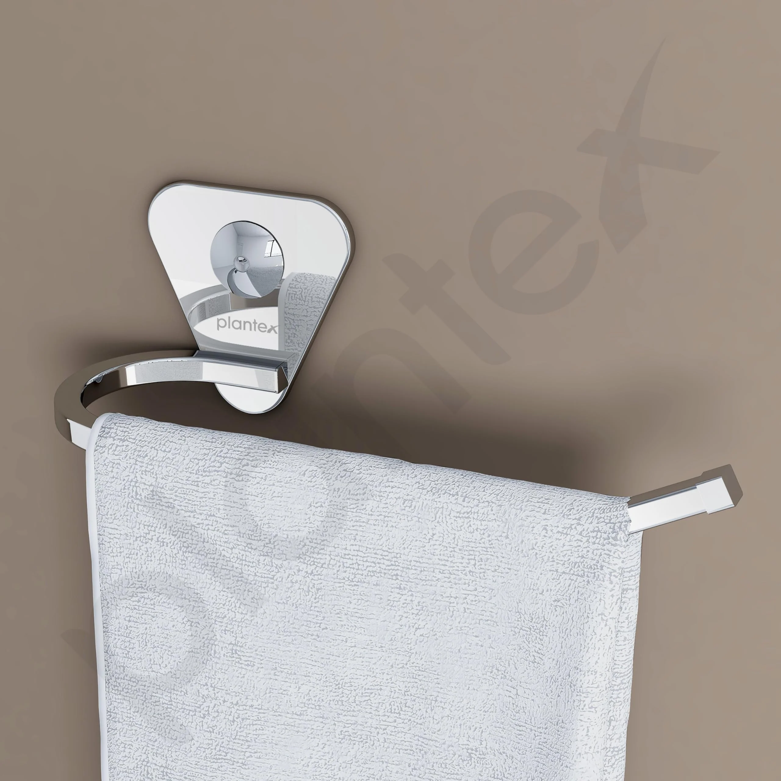Plantex Pyramid Stainless Steel Hand Towel Holder/Napkin Hanger/Towel Hanger for Wash Basin/Bathroom Accessories (Chrome) - Pack of 1 - Image 6