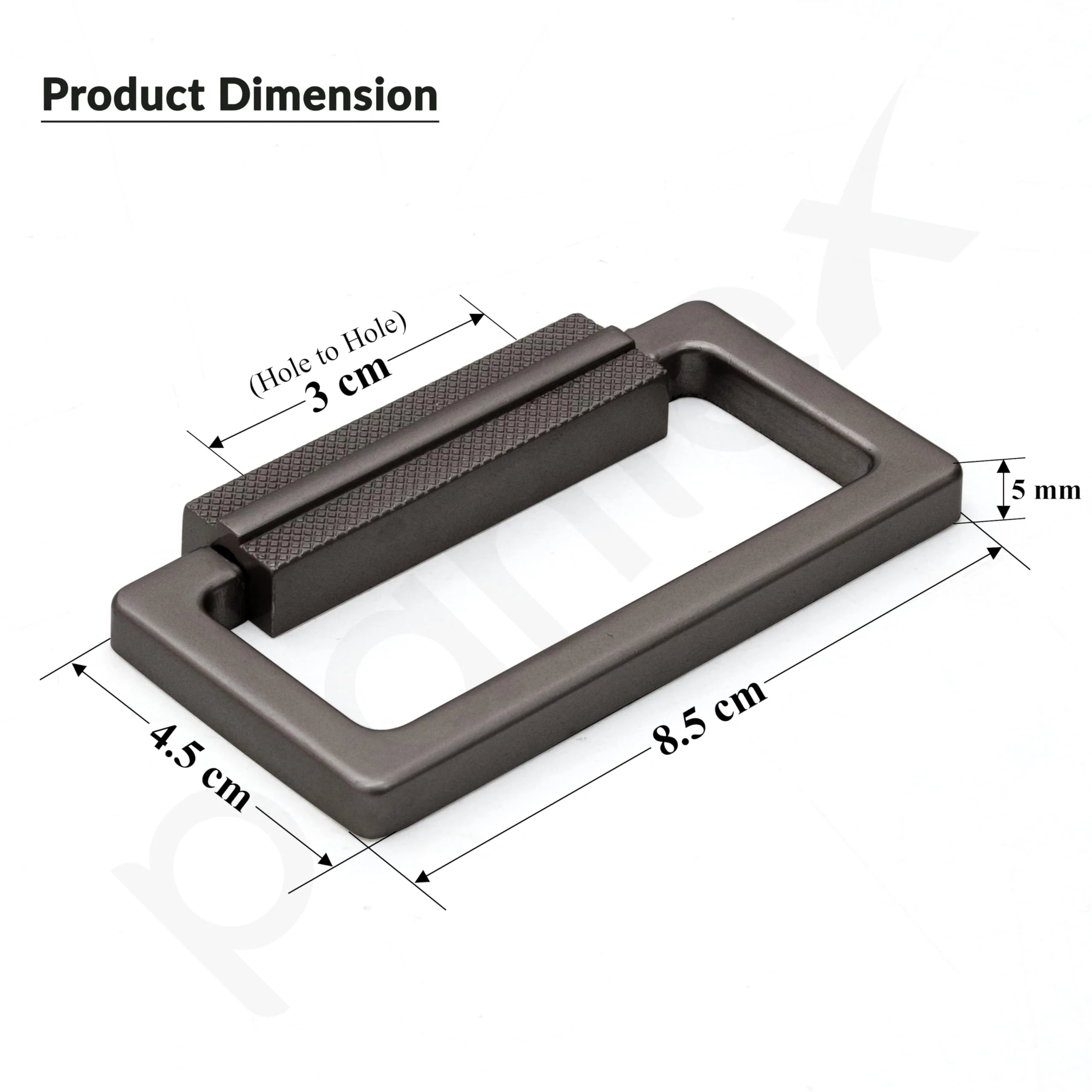 Plantex Rajwadi Drawer Kadi/Drawer Handle/Kadi for Drawers/Pull-Push Kadi for Home/Office Cabinet - Pack of 1 (Satin Black) - Image 2