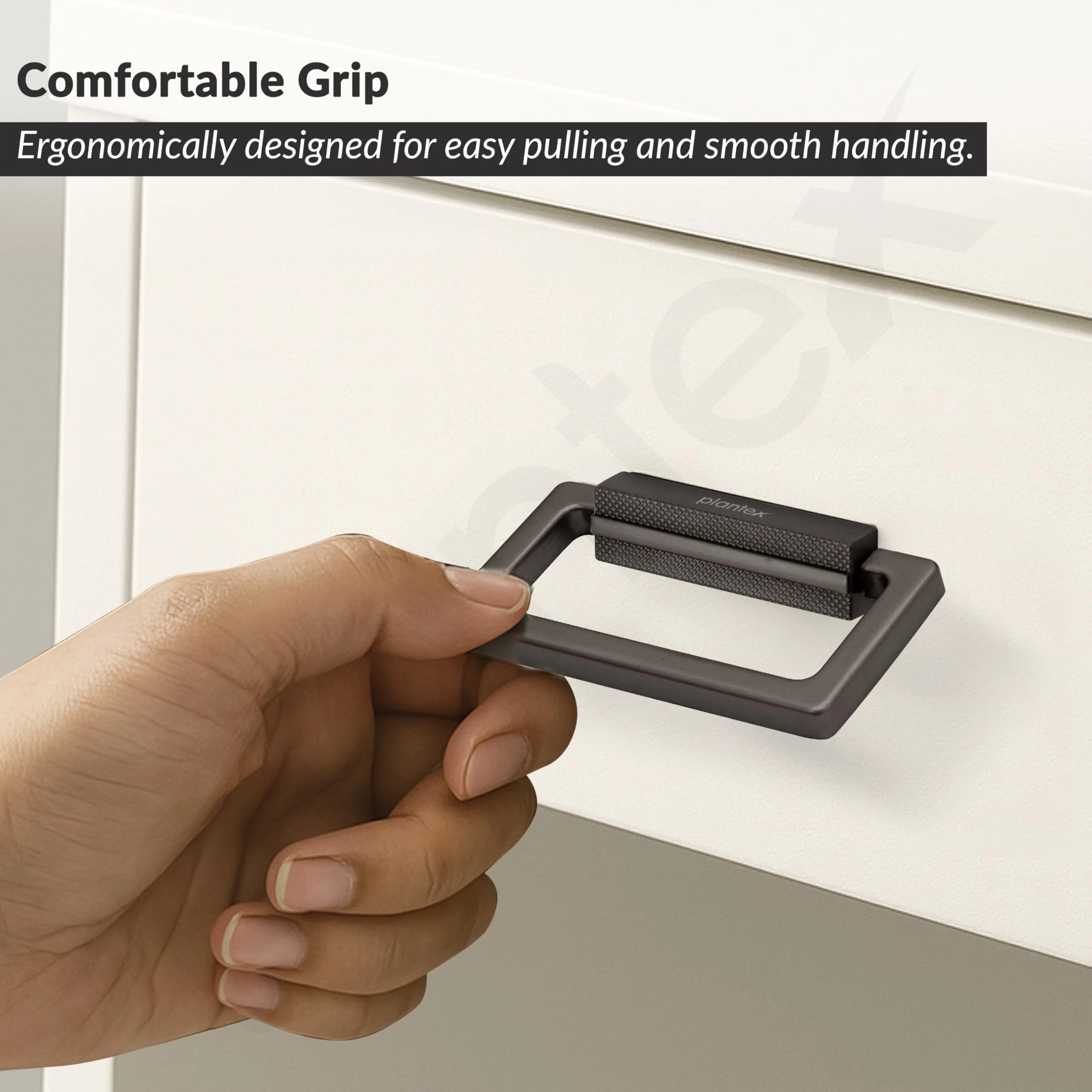 Plantex Rajwadi Drawer Kadi/Drawer Handle/Kadi for Drawers/Pull-Push Kadi for Home/Office Cabinet - Pack of 1 (Satin Black) - Image 6