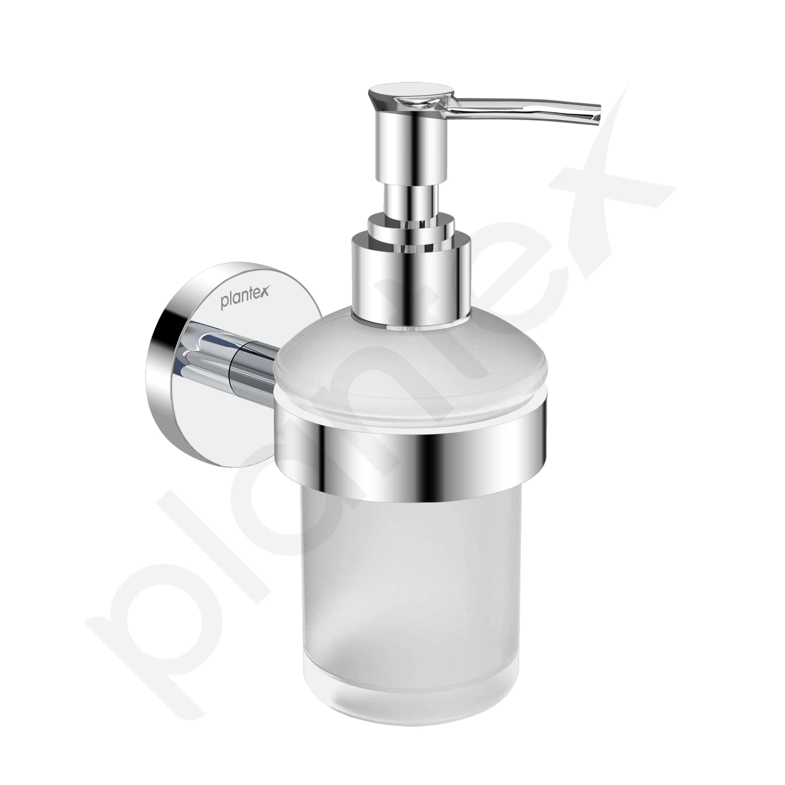 Plantex Smero Pure Brass Made Hand Wash Holder for Wash Basin/Liquid Soap Dispenser/Shampoo Dispenser - Circle (Chrome) - Image 7