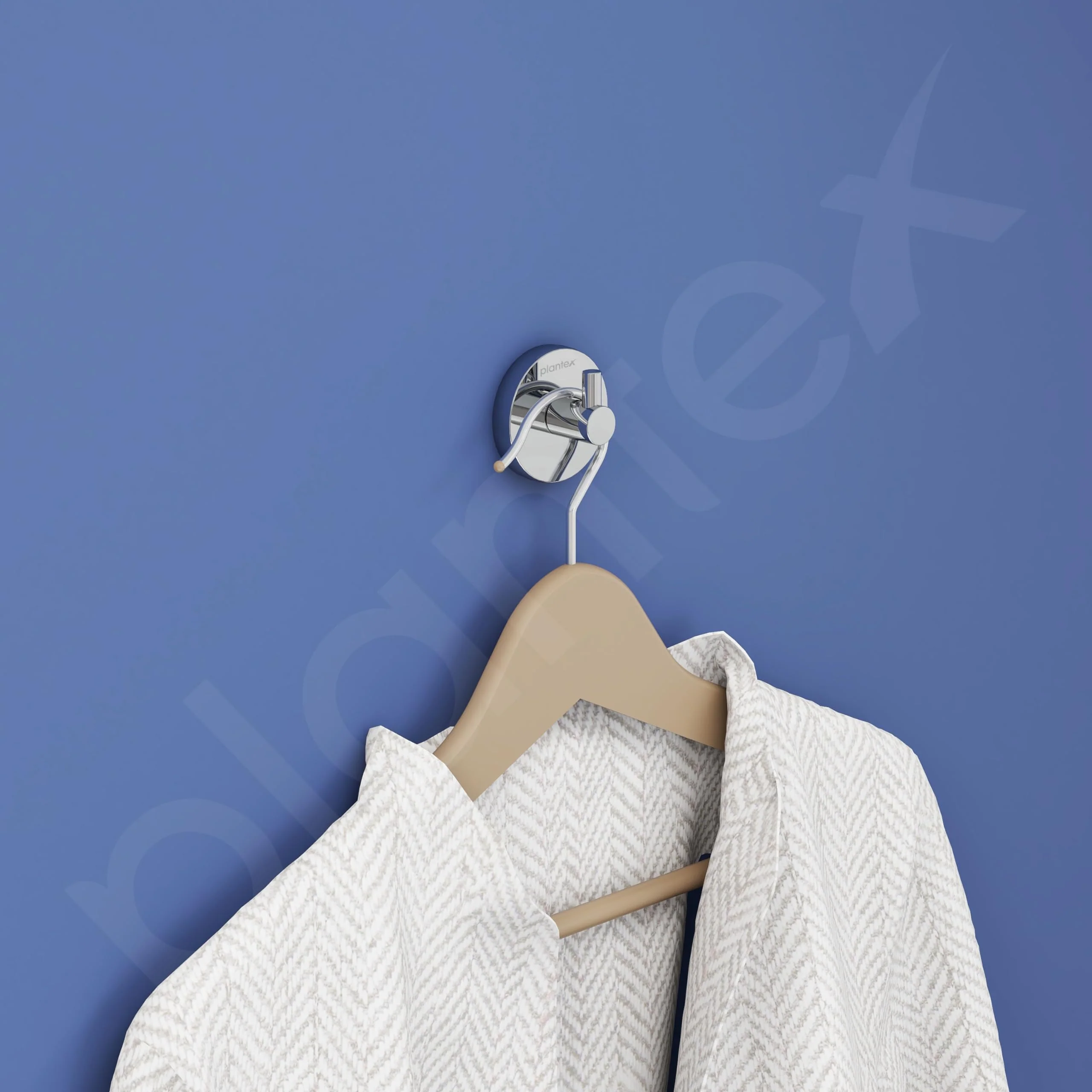 Plantex Smero Pure Brass Made Hooks for Hanging Clothes and Towel in Bathroom/Robe Hook/Hanger for Living Room - Circle (Chrome) - Image 2