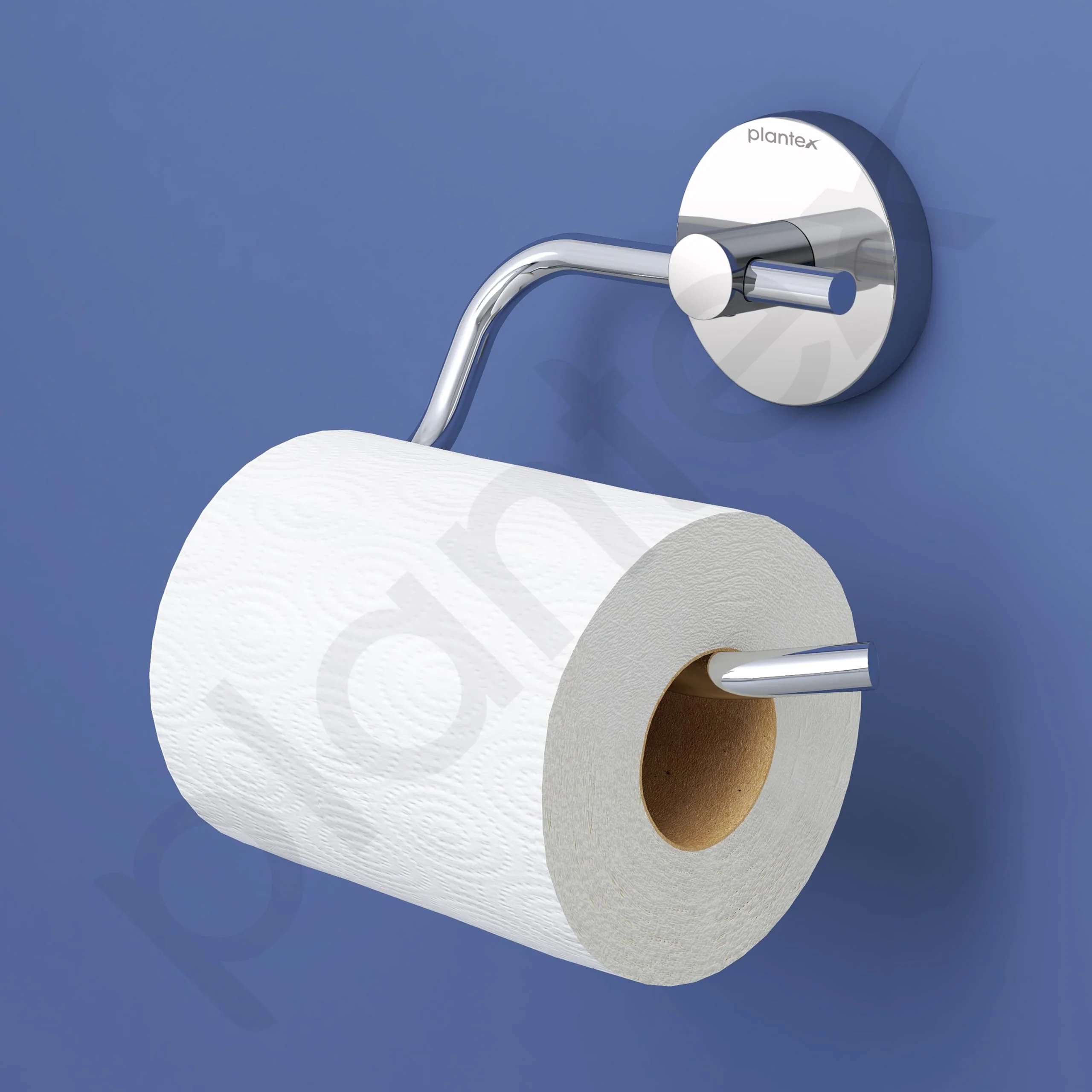 Plantex Smero Pure Brass Toilet Paper Holder/Tissue Paper Stand for Washroom/Bathroom - Circle (Chrome) - Image 6