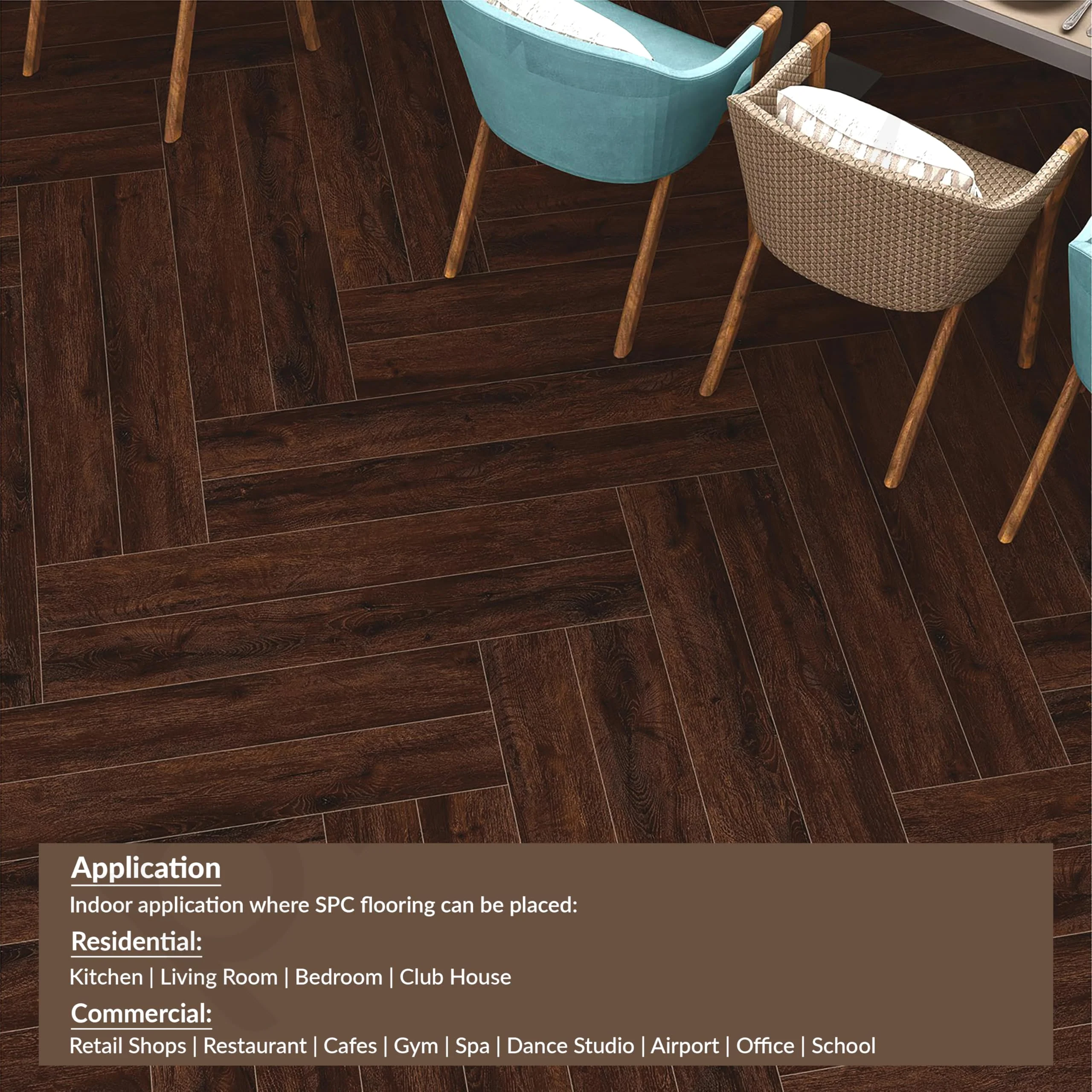 Plantex SPC Tiles for Floors/Interlocking Sound Insulated Floor Tiles/Click N Lock Wooden Flooring for Livingroom/Kitchen/Bedroom -30 Square Feet/10 Tiles,Route-DIY Installation(Water&Fire Resistant) - Image 7
