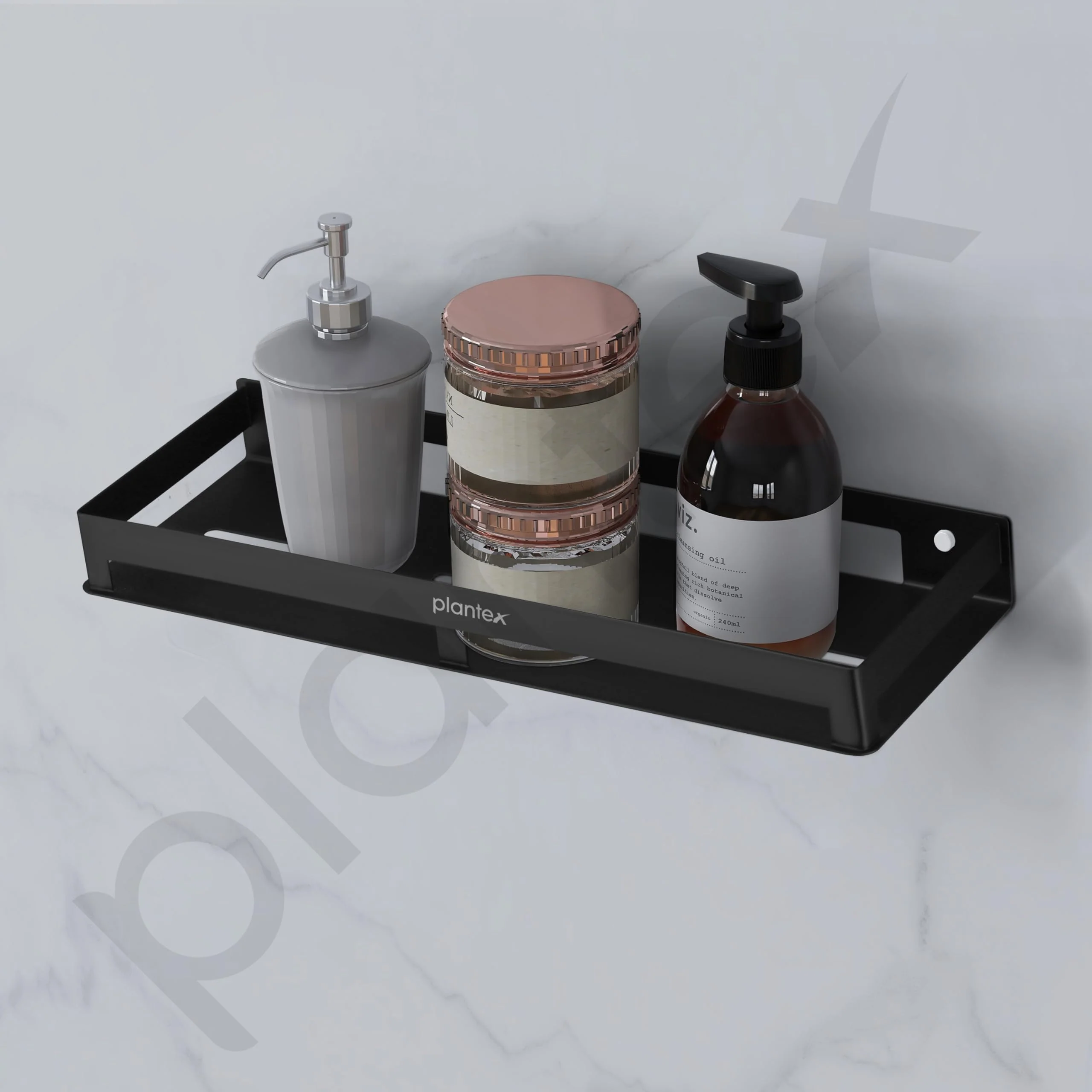 Plantex Stainless Steel Bathroom Shelf/Shelf for Bathroom/Multipurpose Storage Rack/15x5 inch Shelf for Kitchen/Home/Office/Hotel - Pack of 1 (Black) - Image 7