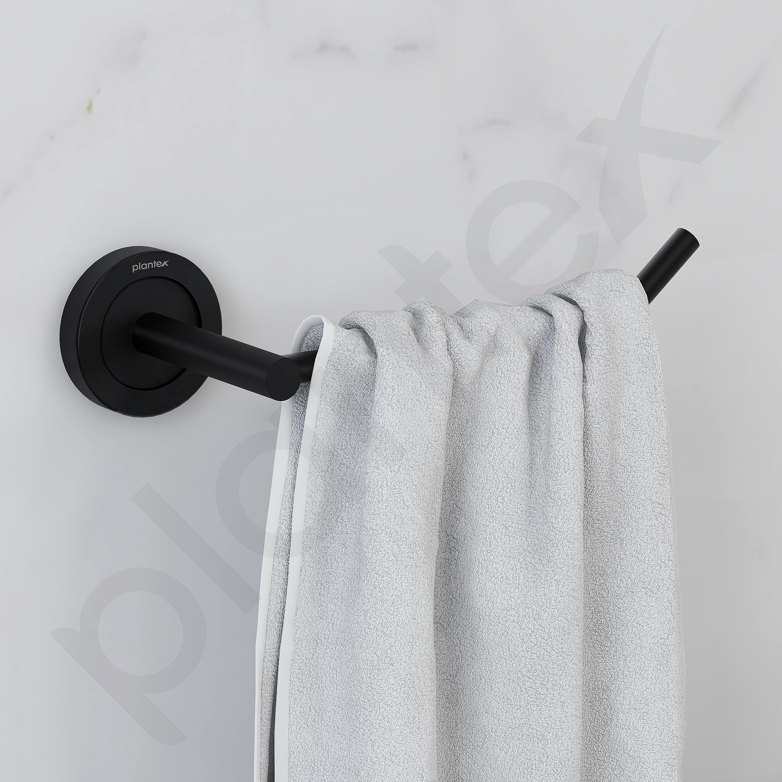 Plantex Stainless Steel Black Powder Coating Bathroom Toilet Paper Holder/Toilet Tissue Holder for Washroom/Kitchen/Bathroom Accessories (Black) - Image 4