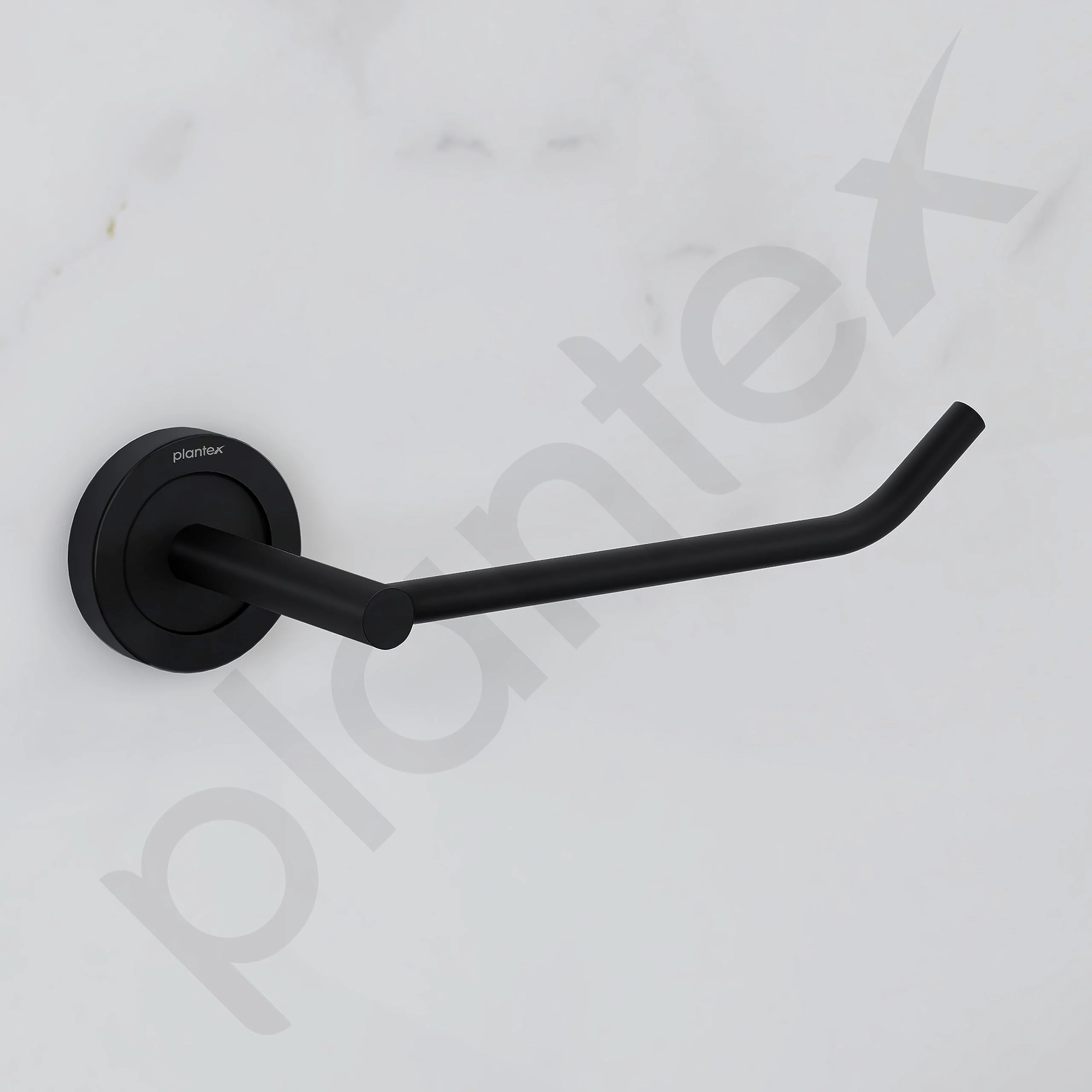 Plantex Stainless Steel Black Powder Coating Bathroom Toilet Paper Holder/Toilet Tissue Holder for Washroom/Kitchen/Bathroom Accessories (Black) - Image 5