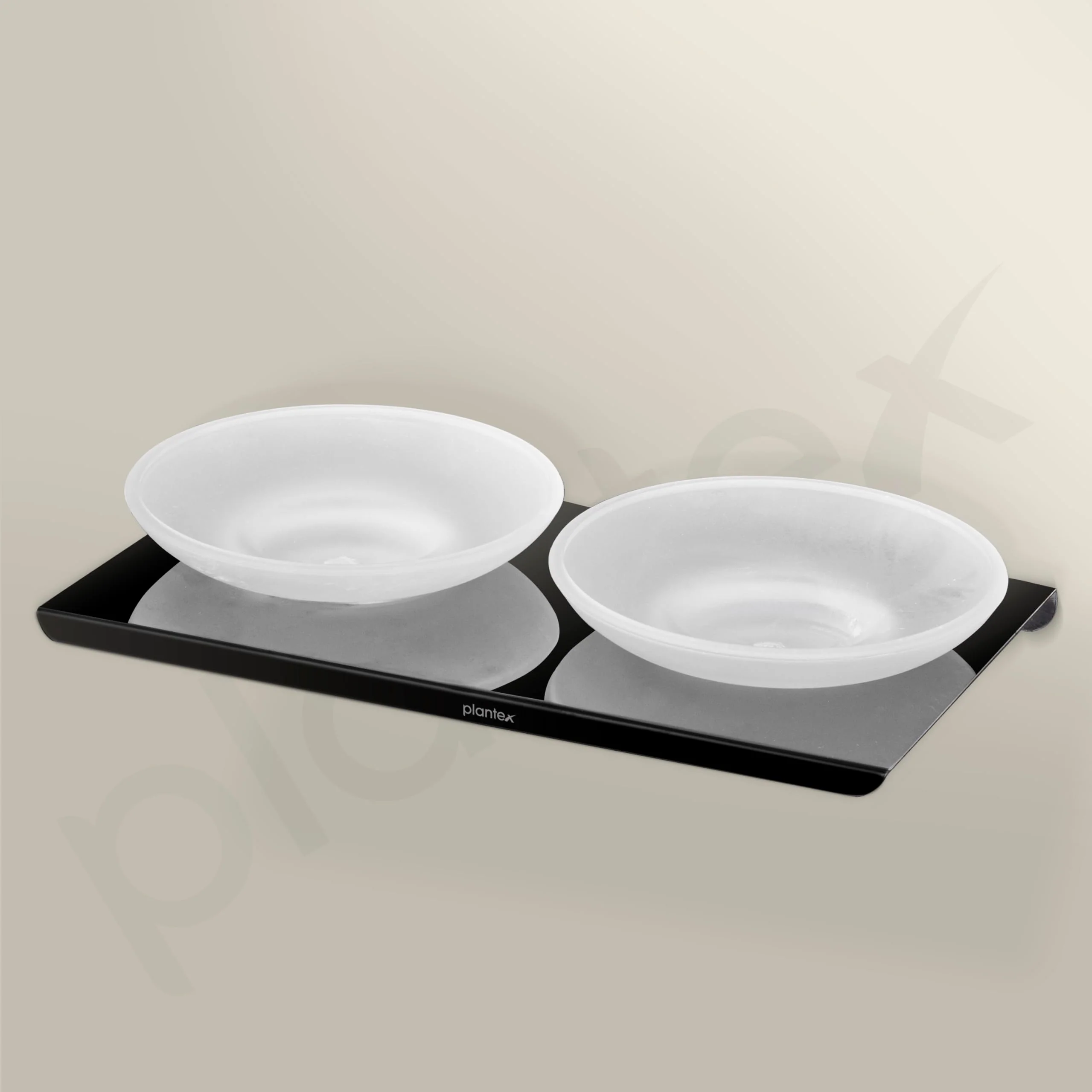 Plantex Stainless Steel Double Soap Holder for Bathroom/Soap Stand/Wall Mounted Soap Holder/Bathroom Accessories - (Black-Chrome) - Image 4