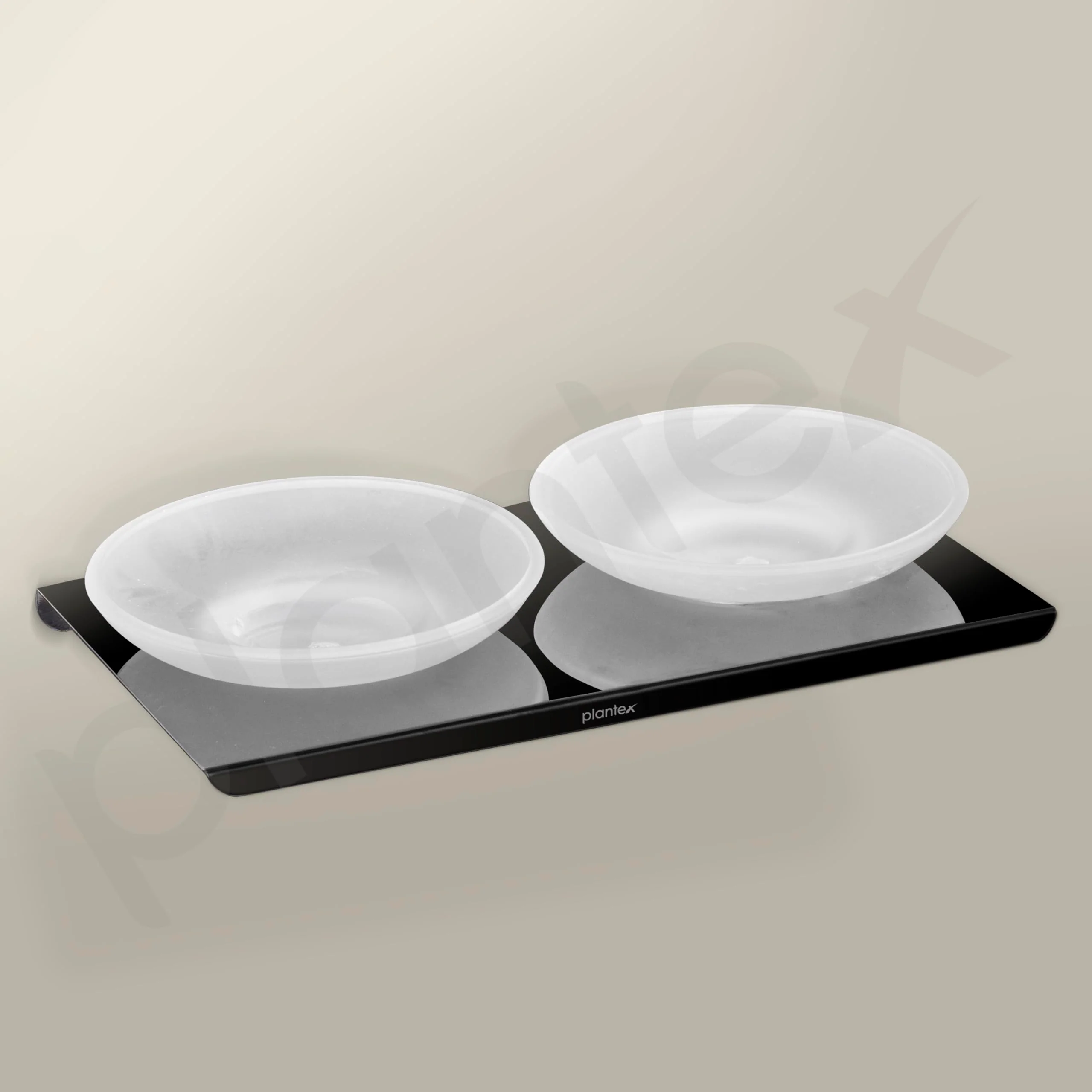 Plantex Stainless Steel Double Soap Holder for Bathroom/Soap Stand/Wall Mounted Soap Holder/Bathroom Accessories - (Black-Chrome) - Image 5