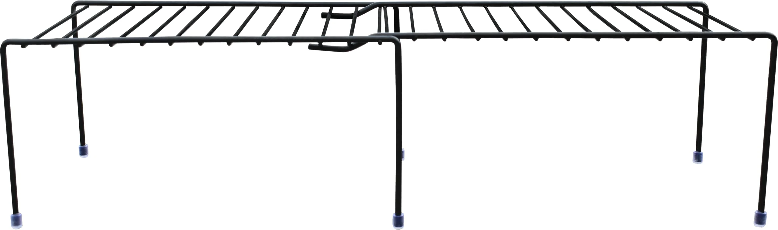 Plantex Stainless Steel Multipurpose Expandable Dish Rack/Expandable Storage Shelves for Kitchen Cabinets/Plate Stand/Utensil Rack (Black) - Image 3