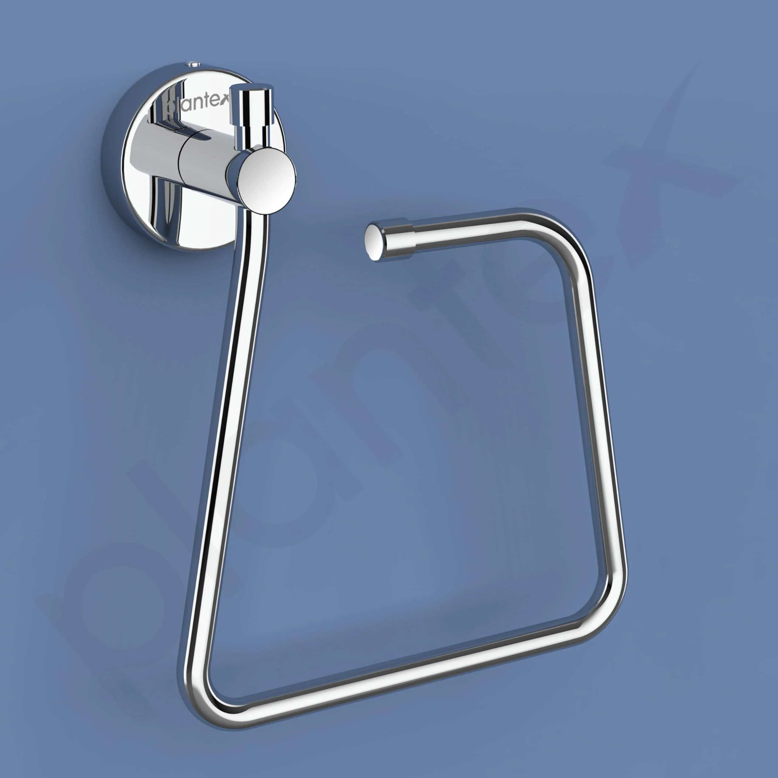 Plantex Stainless Steel Towel Ring for Bathroom/Napkin-Towel Hanger/Wash Basin/Bathroom Accessories - (Chrome-Rectangle) - Pack of 2 - Image 6