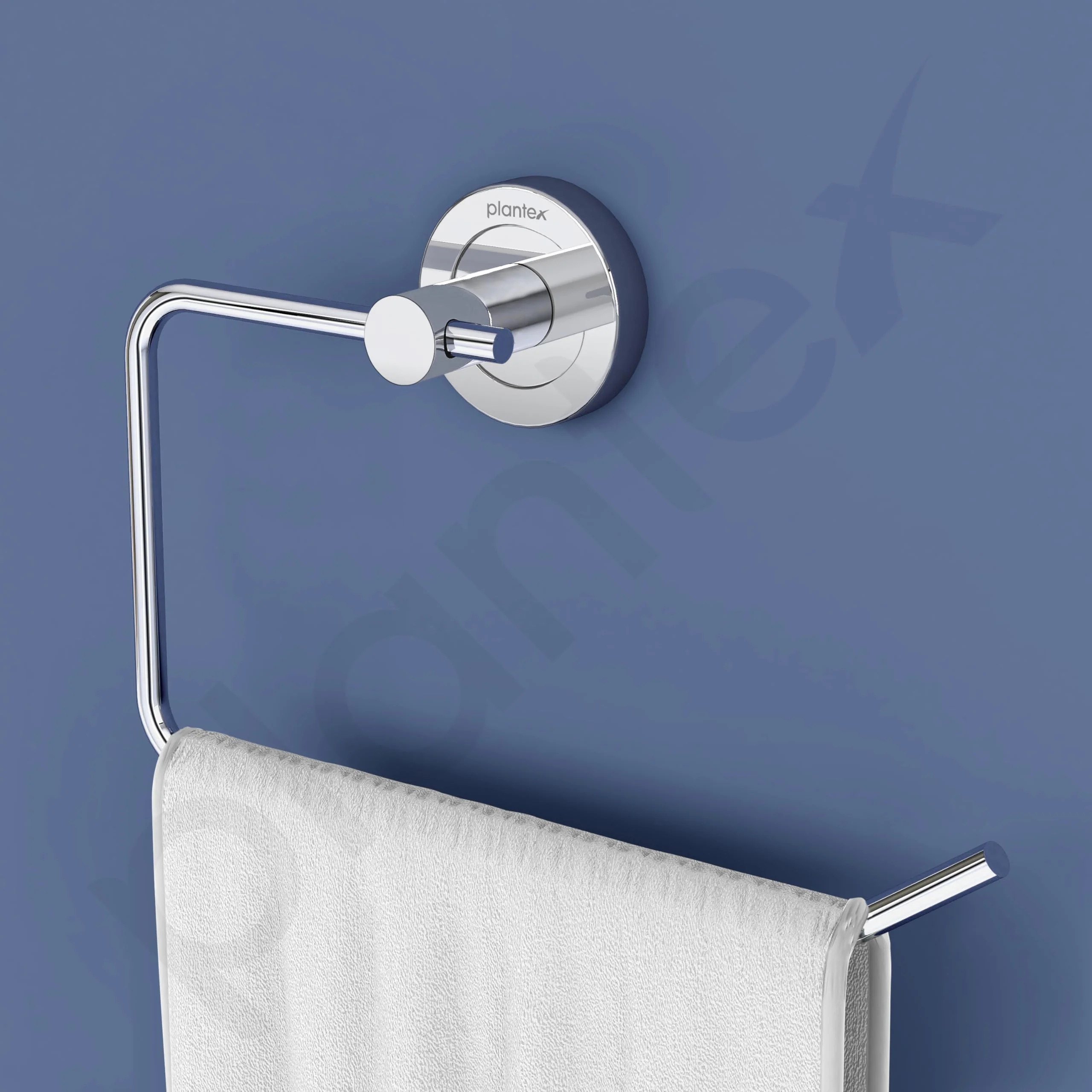 Plantex Stainless Steel Towel Ring for Bathroom/Wash Basin/Napkin-Towel Hanger/Bathroom Accessories (Chrome-Half Square) - Pack of 1 - Image 6