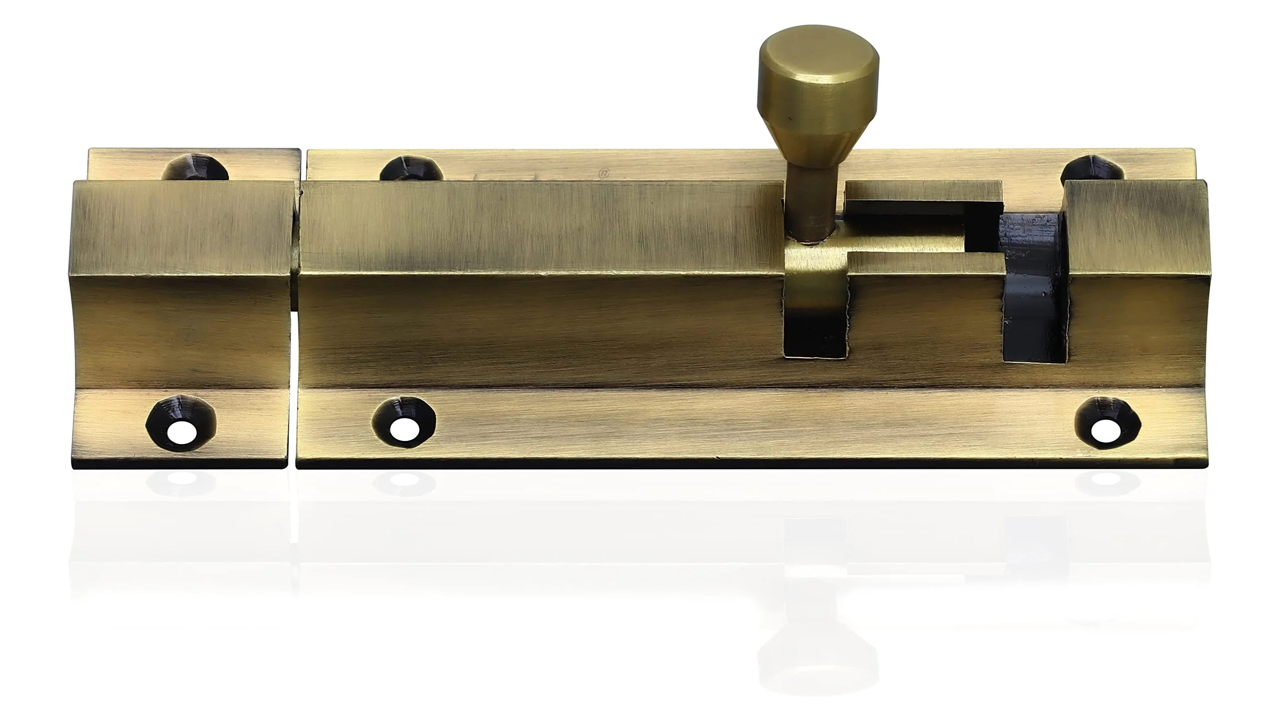 Plantex Stainless Steel Tower Bolt/Tower Bolt for Home,Offices Doors and Windows/Tower Bolt for Main Door/Door Latch/Kundi/Chitakini/Door Latch for Windows - Pack of 2 (Brass Finish, 4 inch) - Image 6