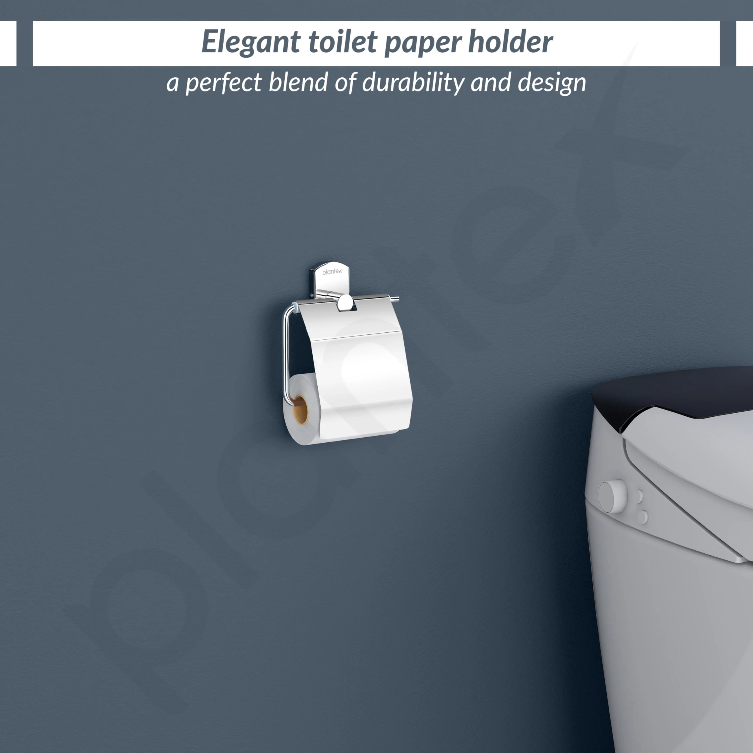 Plantex Stylish and Durable Toilet Paper Holder for Bathroom/Tissue Paper Roll Holder/304 Stainless Steel Bathroom Accessories - Parv (Chrome) - Image 6