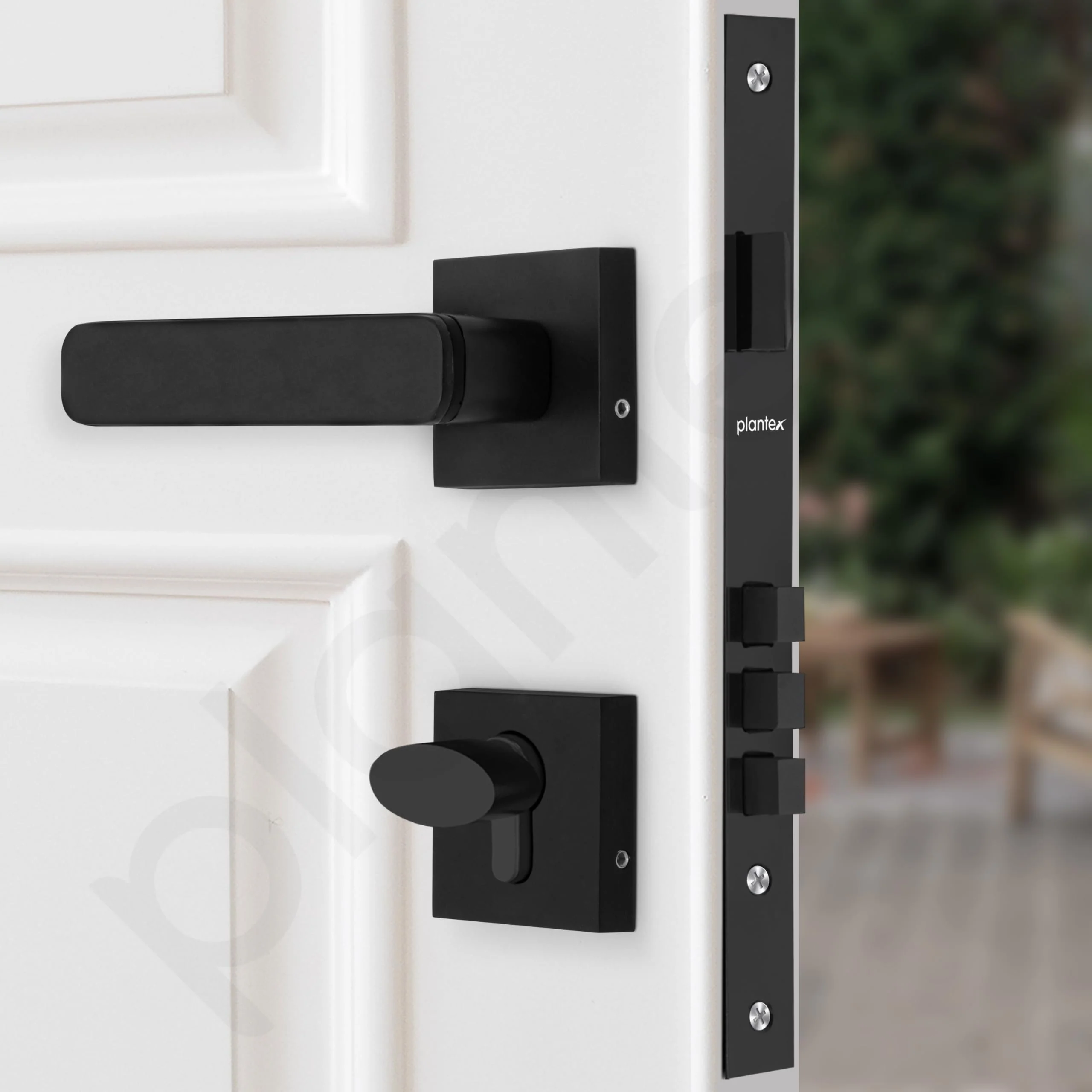 Plantex Triple Security Door Lock for Home/Main Door Lock Set with 3 Years of Warranty/Mortise Lock for Door with Brass Lock Body & Cylinder (7125, Z Black & DC Black) - Image 6